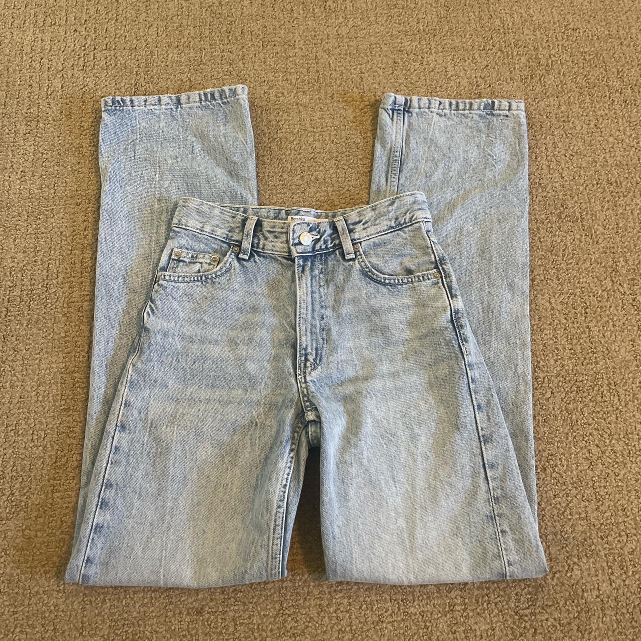 berksha high rise straight leg jeans! so cute! Size... - Depop