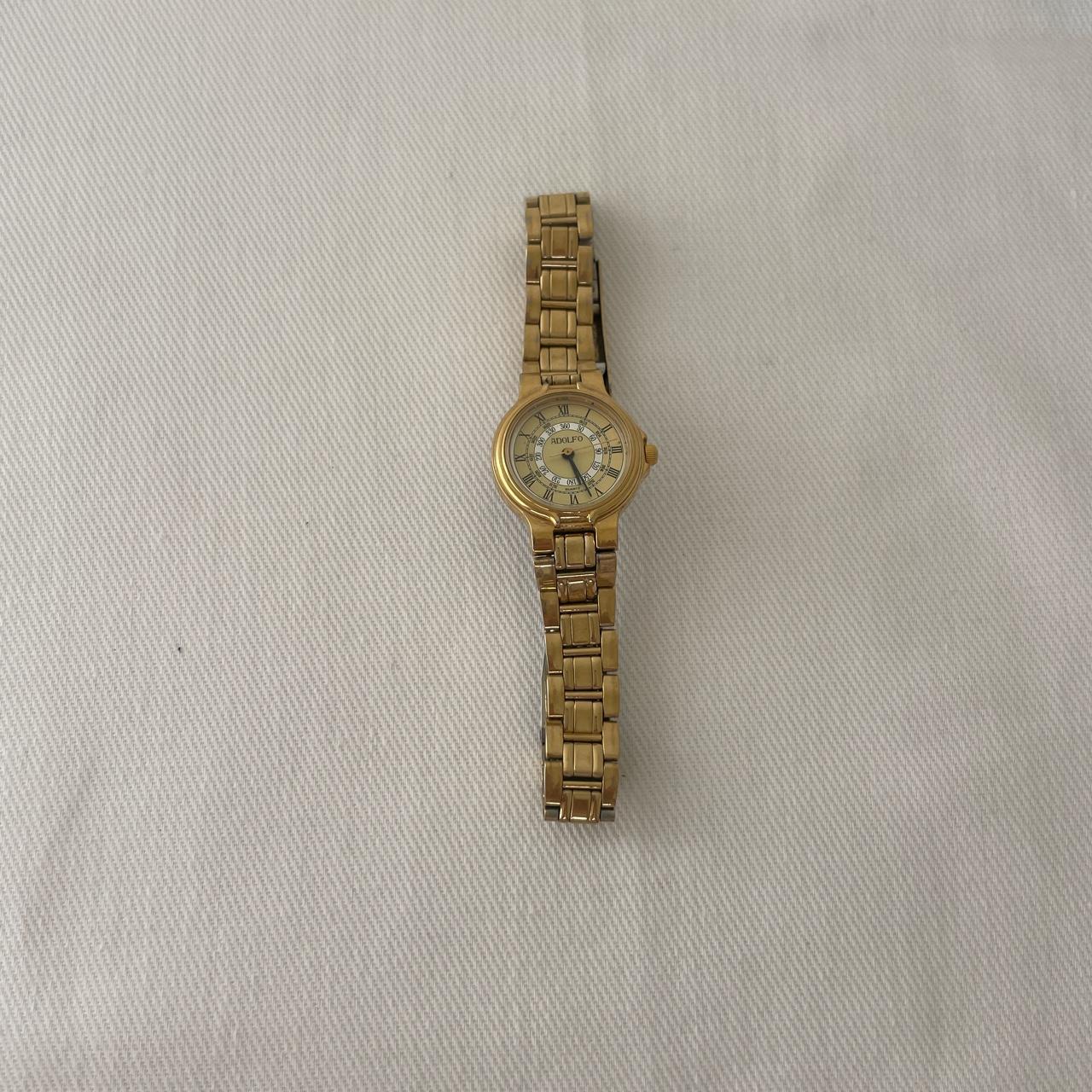 Adolfo vintage gold watch! Length is 6 inches!... - Depop