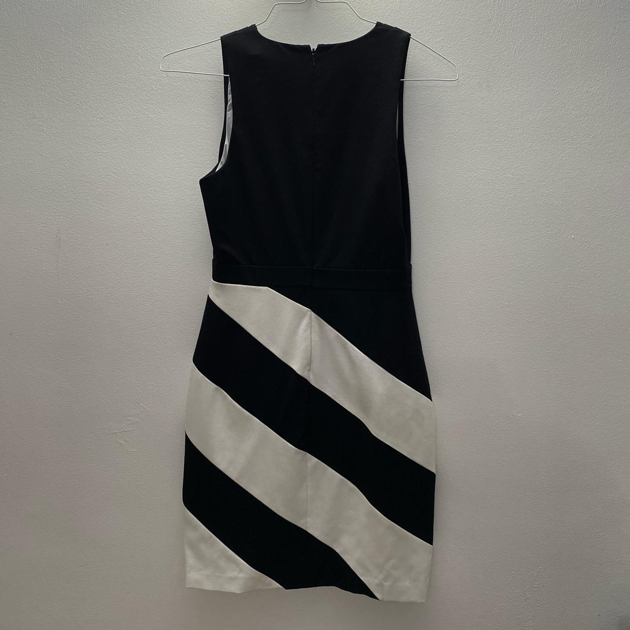 Marc New York Women's Black and White Dress | Depop