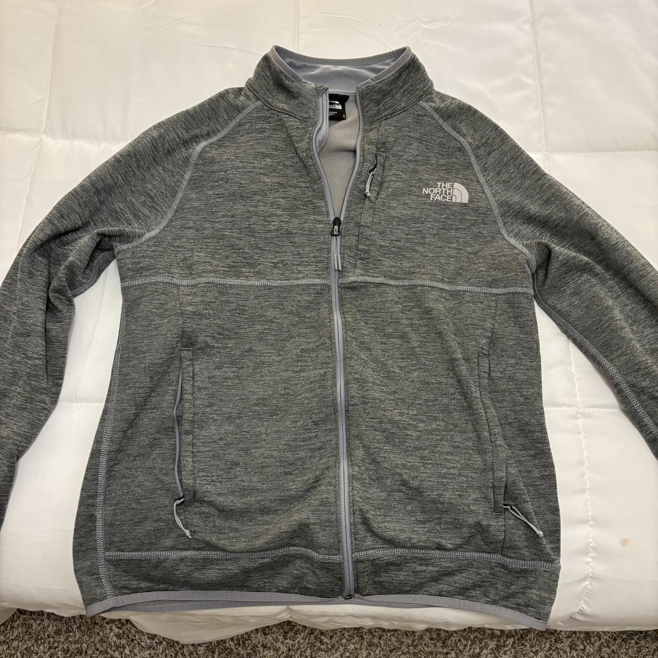 Grey north face jacket size medium - Depop