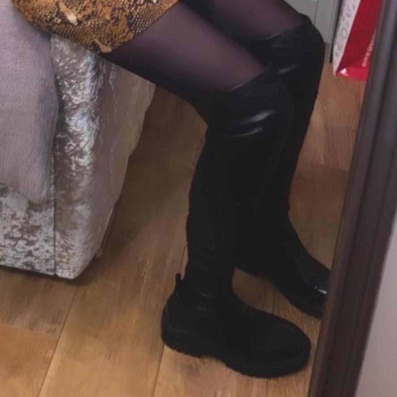 river island black boots sale