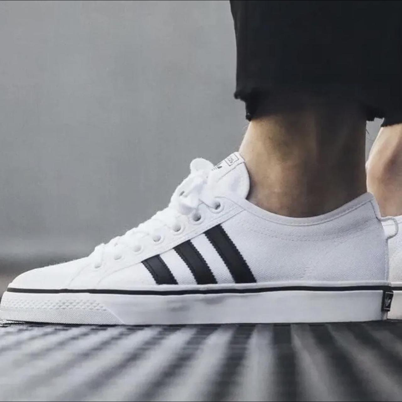 mens white adidas trainers