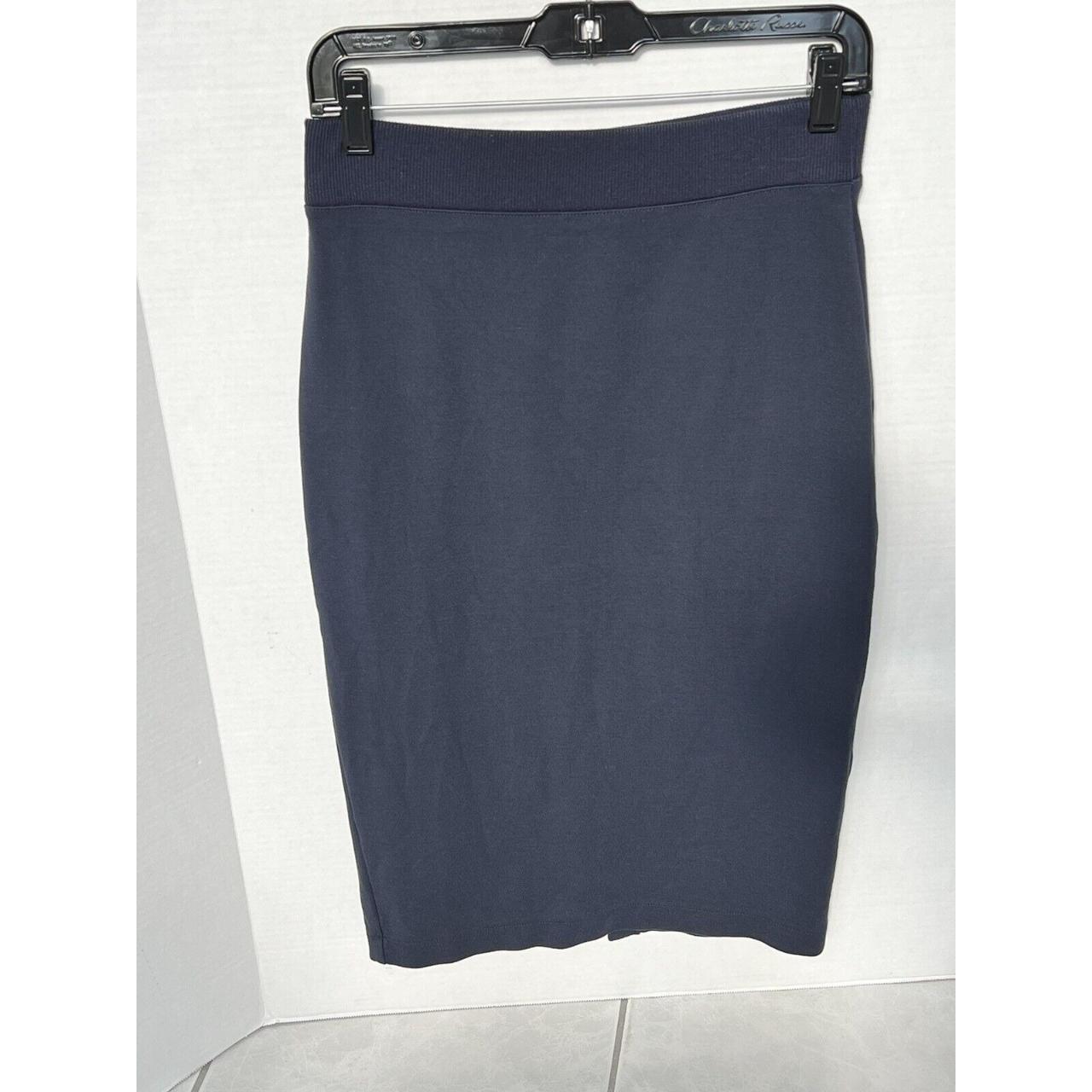 Banana Republic Navy Blue Skirt Pull-on Cotton... - Depop