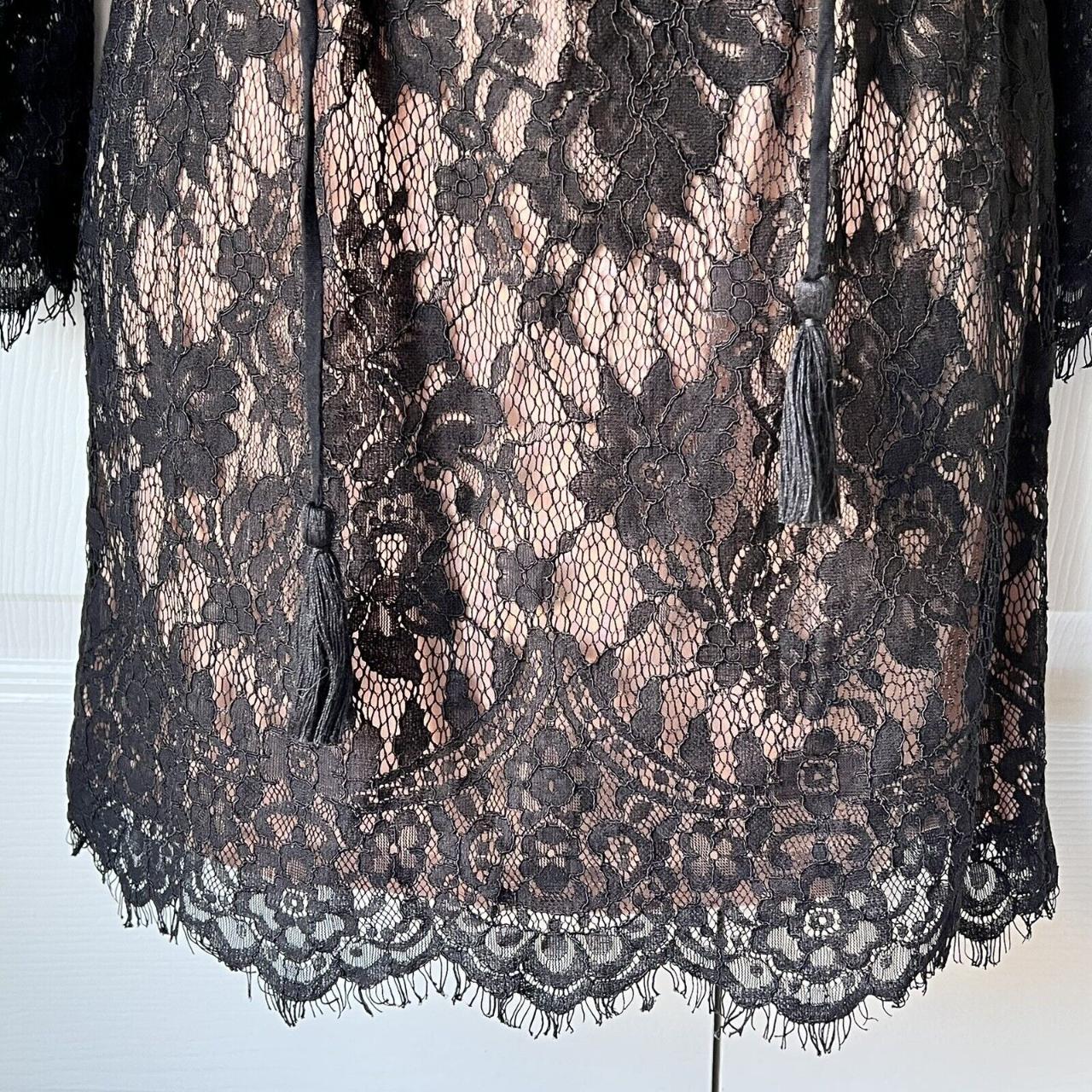 Dress Forum Black Lace Dress Women’s Size Small... - Depop