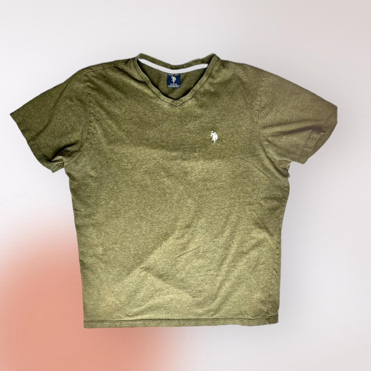 US Polo Association Men’s T Shirt Army Green 100%... - Depop