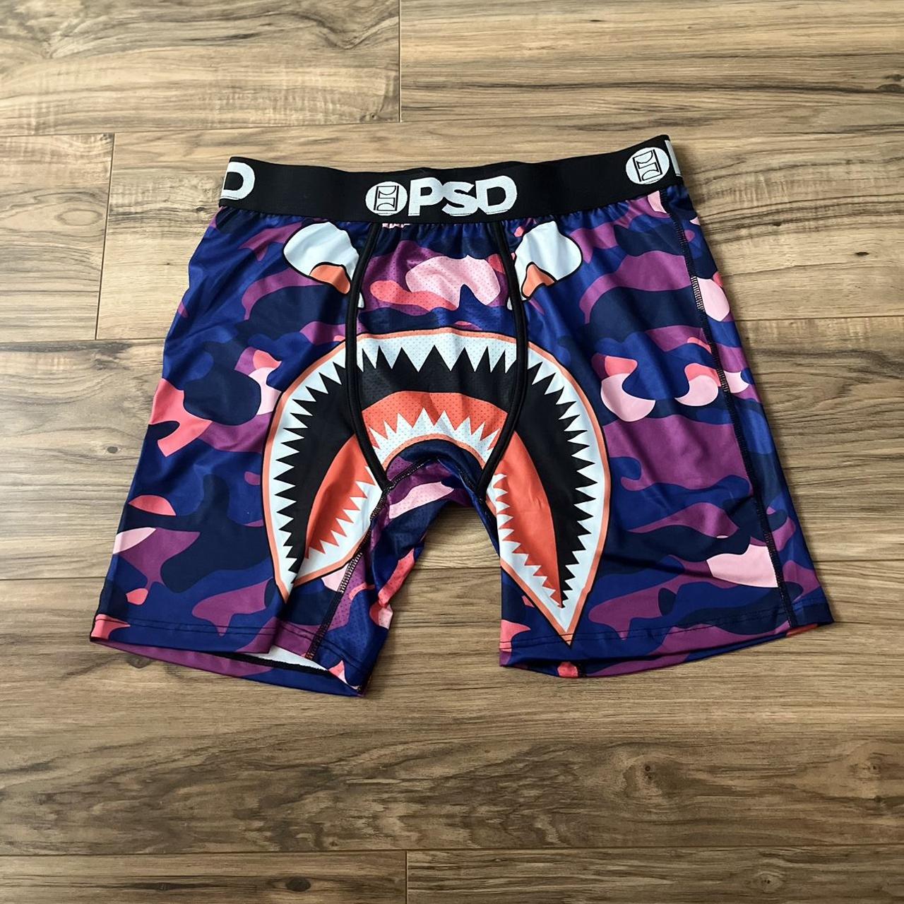 PSD Men Boxer. Purple, blue and pink camo print. Has... - Depop