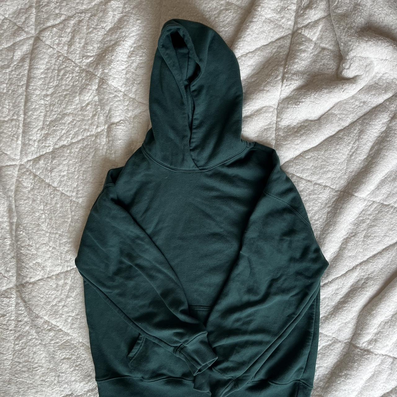 YoungLA Dark Green and White Tie Dye Hoodie with - Depop