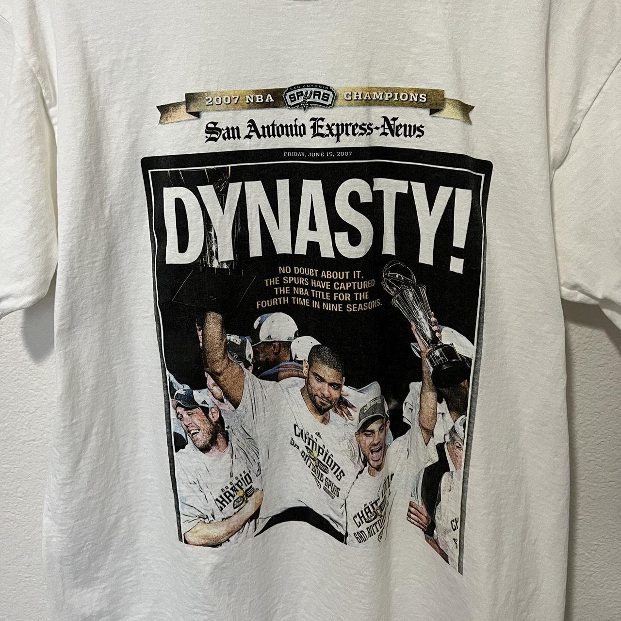 Vintage San Antonio Spurs Dynasty Champions... - Depop