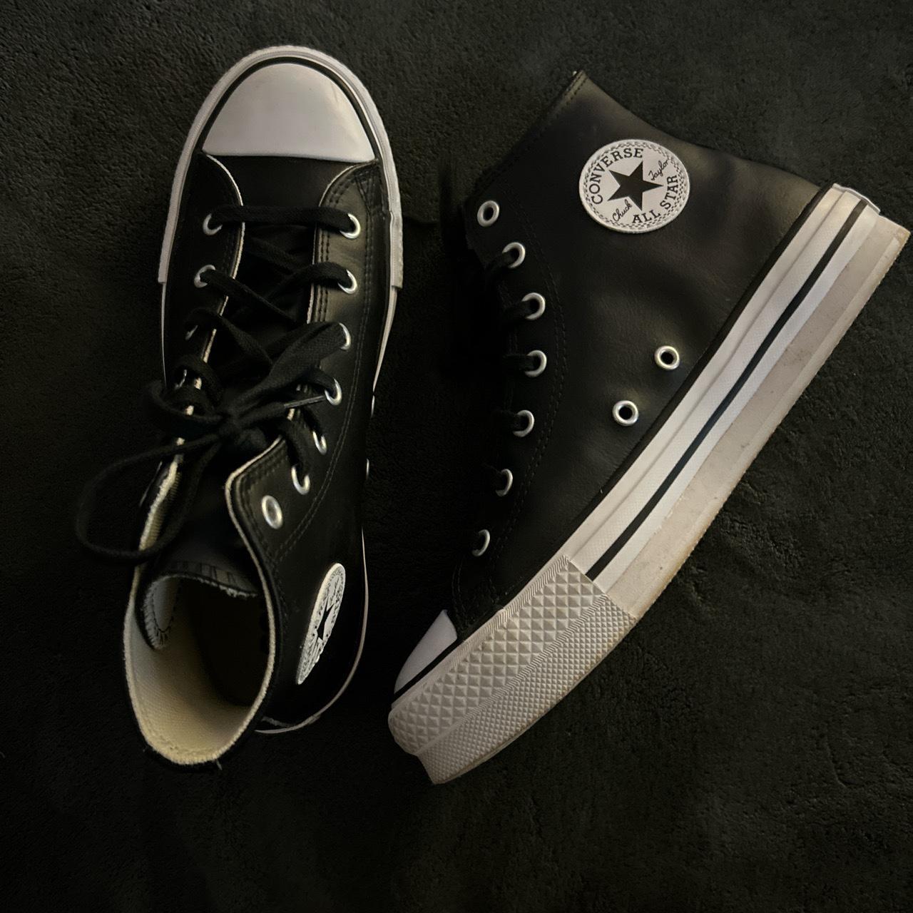 Chuck Taylor All Star Lift Platform Leather Women's High Top Shoe