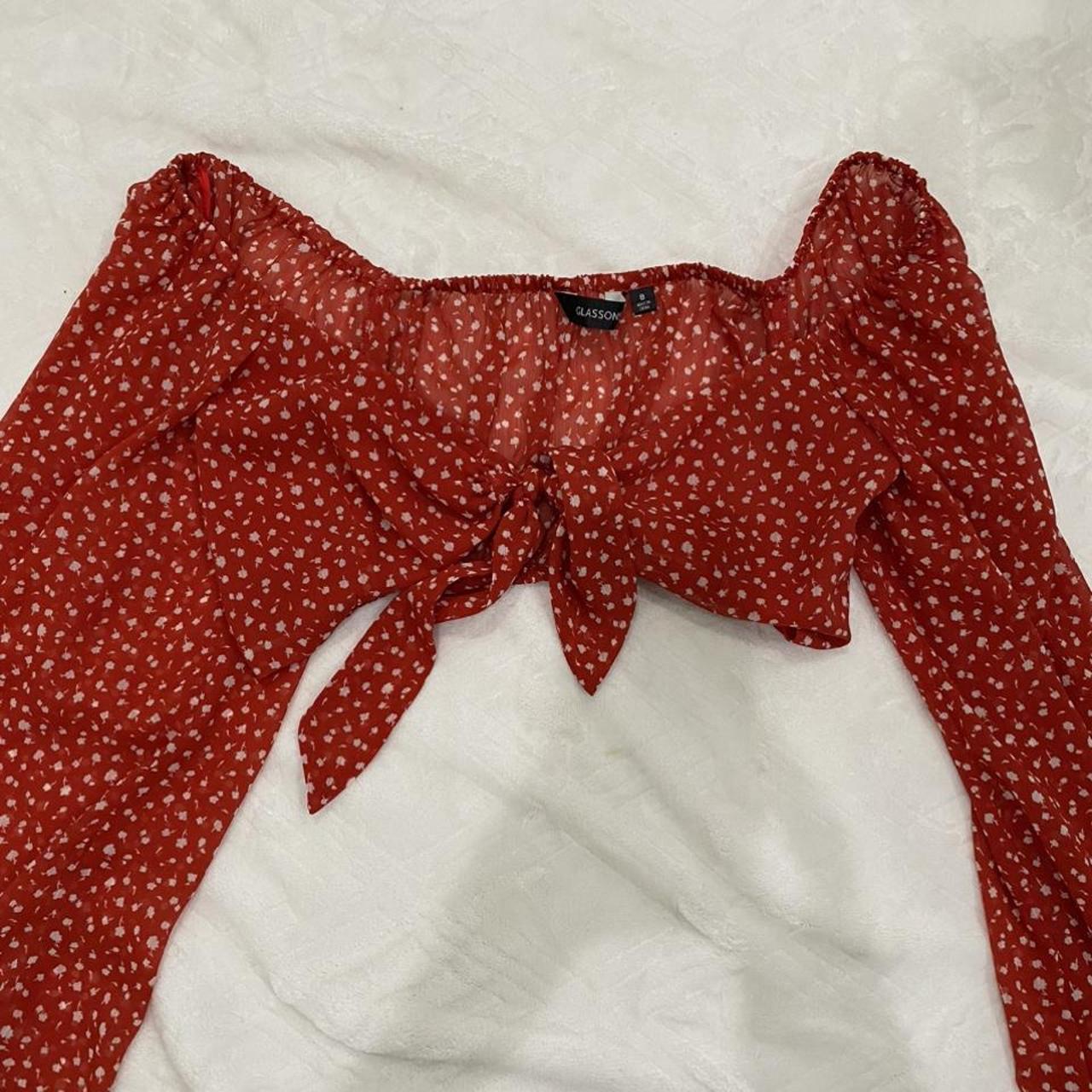 glassons long sleeve cropped top Depop