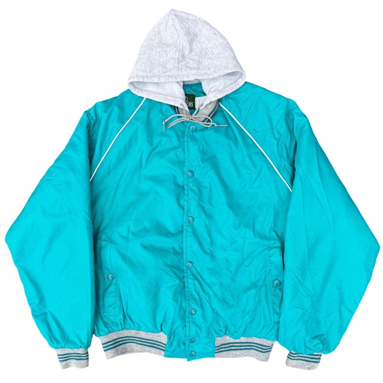 Preloved Men's Bomber Jacket - Blue/Grey - M – Vi… - image 1