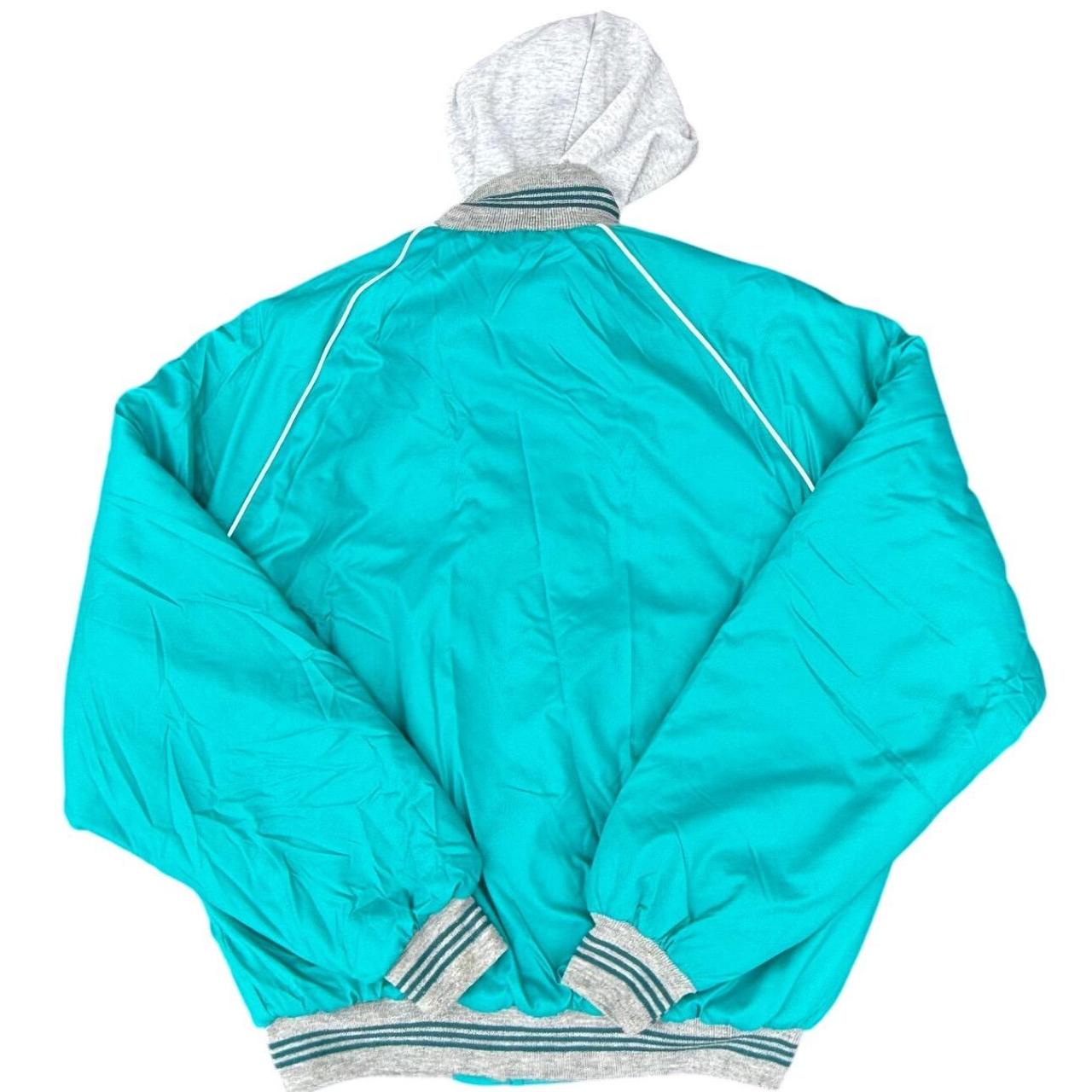 Preloved Men's Bomber Jacket - Blue/Grey - M – Vi… - image 3