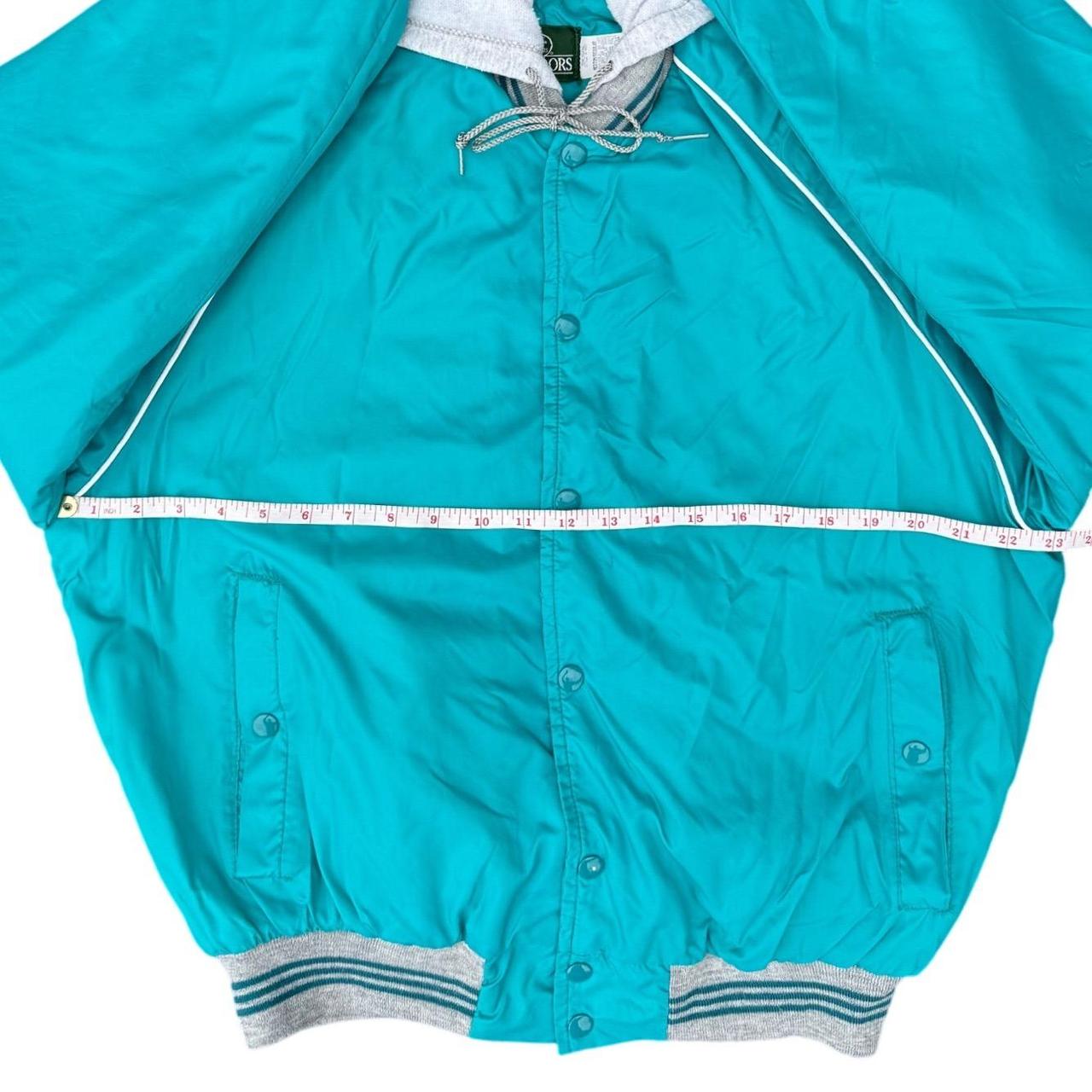 Preloved Men's Bomber Jacket - Blue/Grey - M – Vi… - image 6