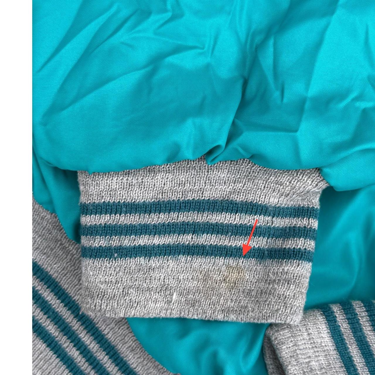 Preloved Men's Bomber Jacket - Blue/Grey - M – Vi… - image 8