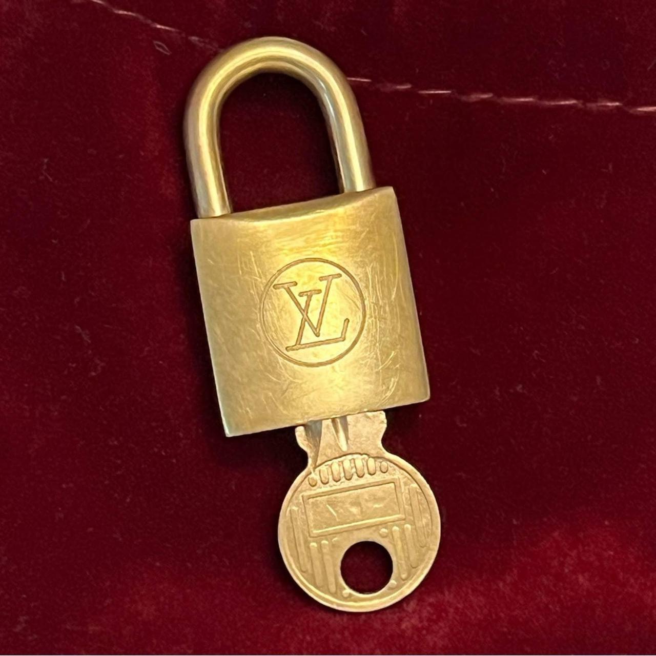 Authentic Louis Vuitton Gold Brass Lock and Key #300 - Depop