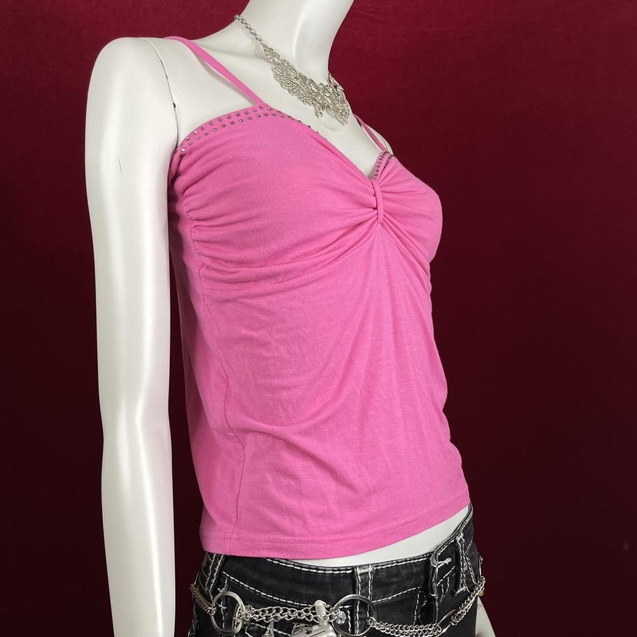 Gorgeous authentic 2000s frank Saul pink top,... - Depop