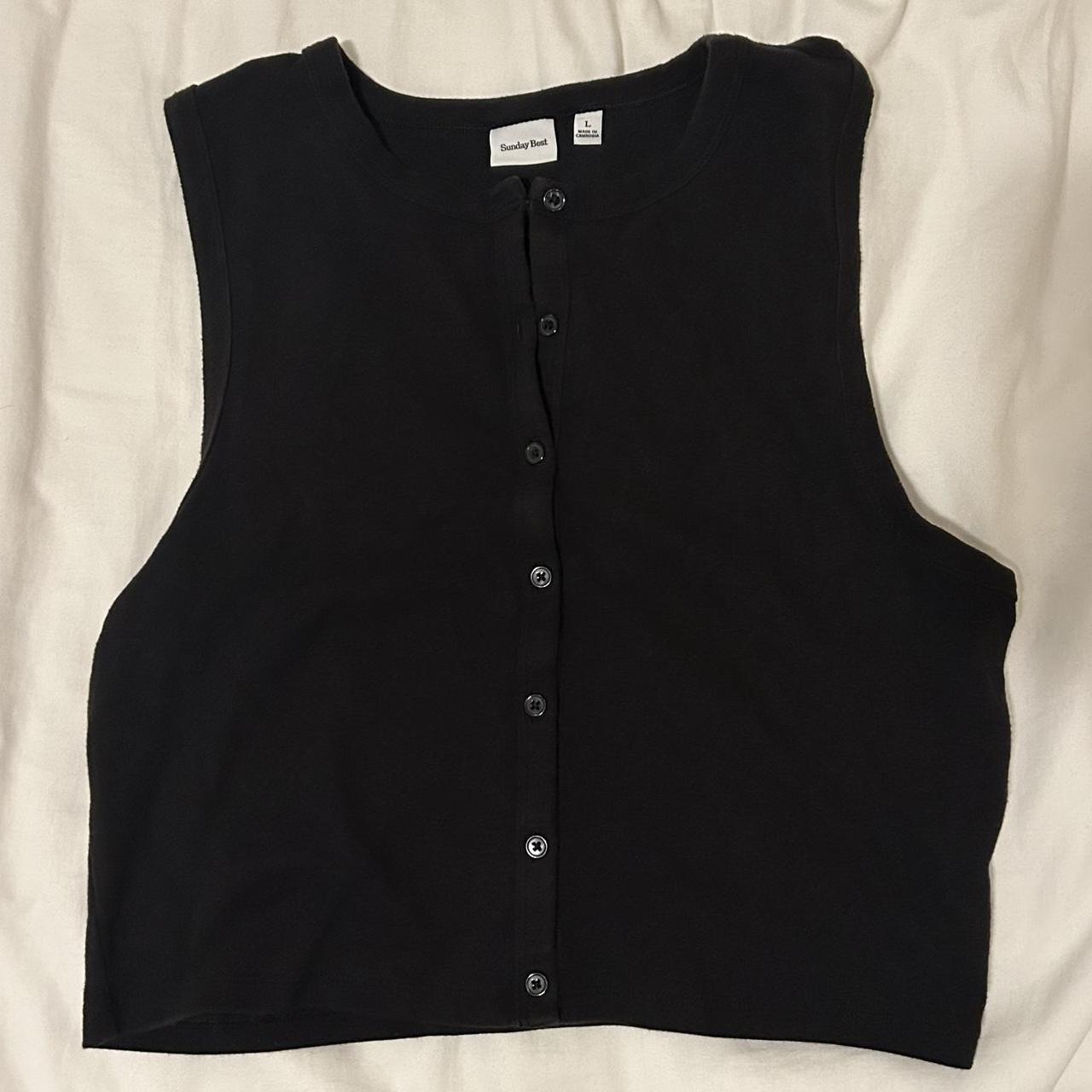 Florence By Mills Bright Side Button-Up Tank - Sustainable Square Neck Top For Women