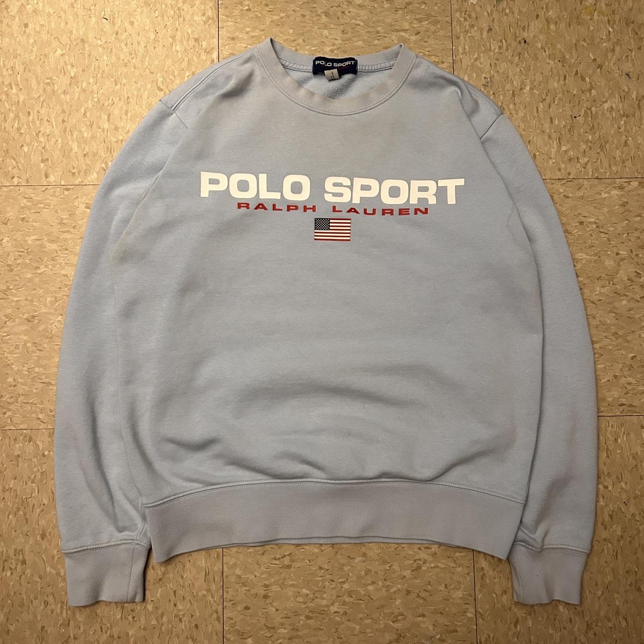 Polo Sport Men's Sweatshirt - Blue - M – Light blue Polo Sport Ralph Lauren sweatshirt …