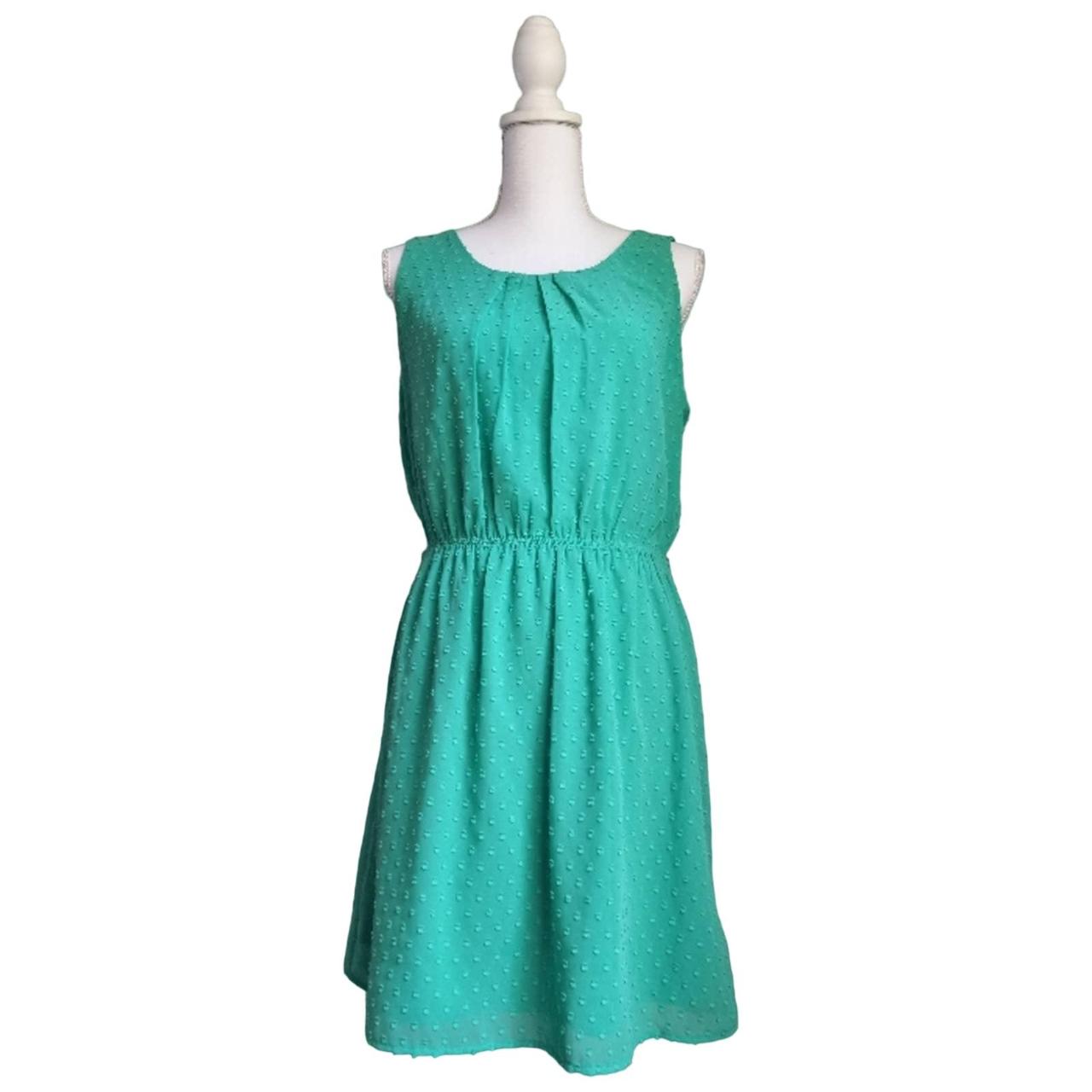 ELLE Women's Green Dress | Depop