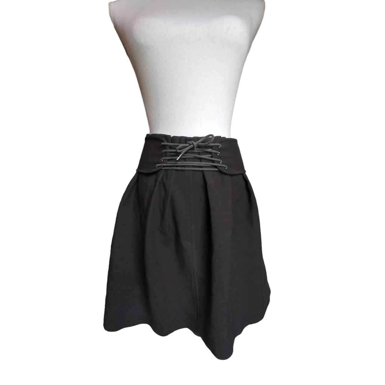 Zara Woman Corset Black mini skirt - fit and Flare- - Depop