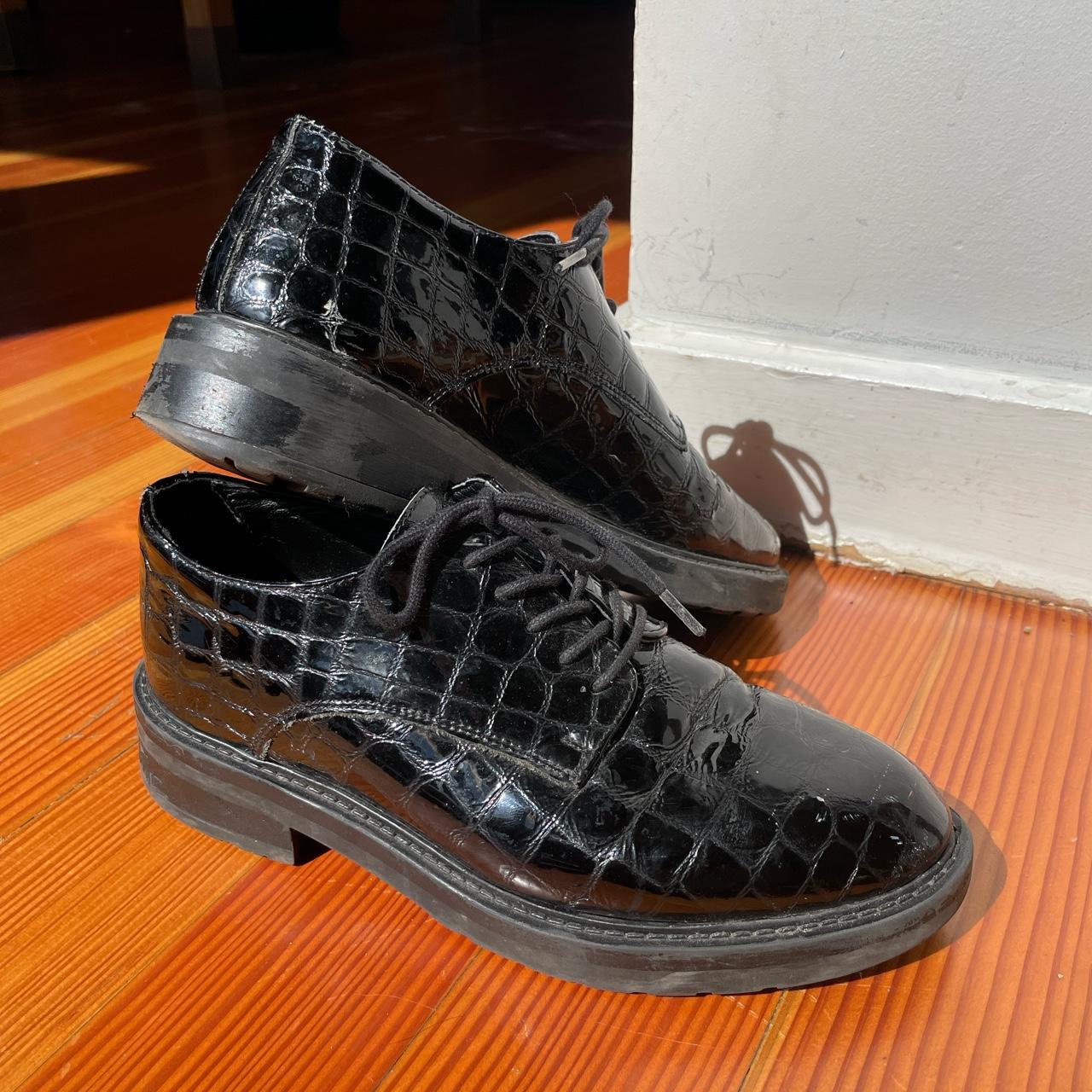 London style shiny black oxfords Depop