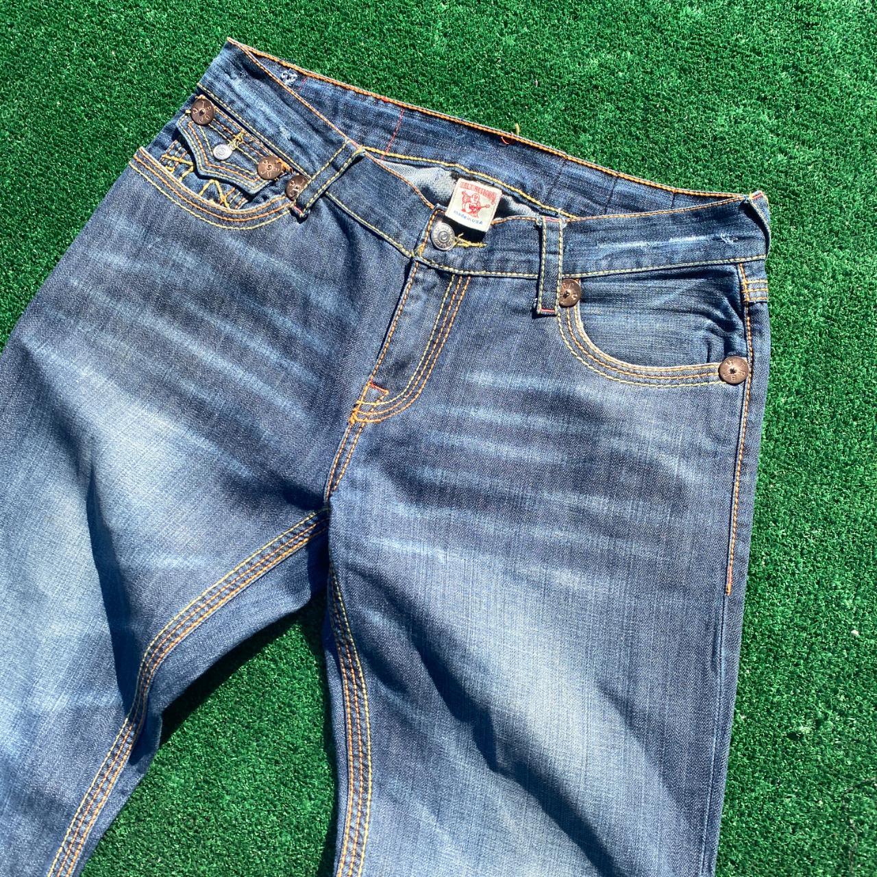 Vtg True Religion Stitch Pocket Denim Jeans Y K X Depop