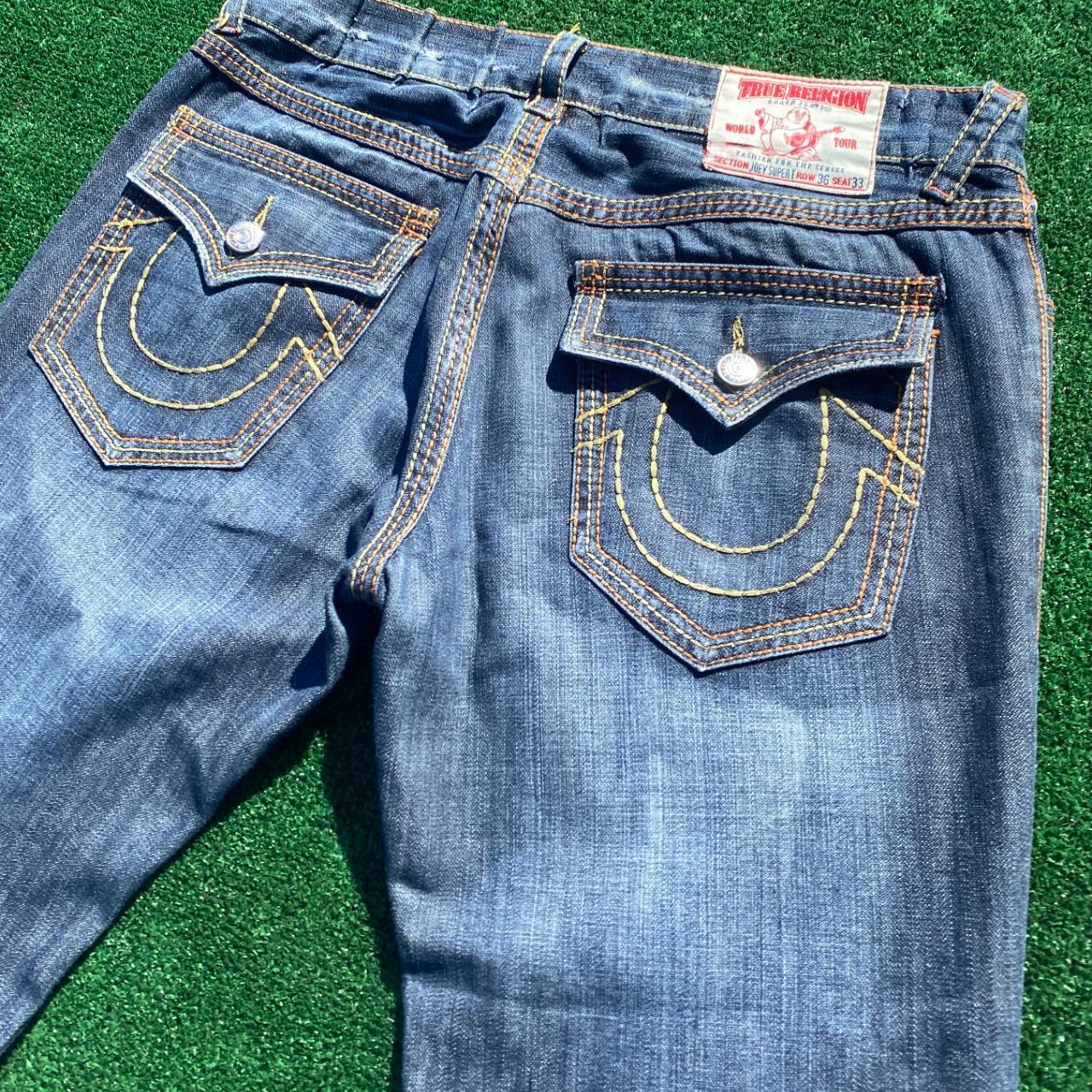 Vtg True Religion Stitch Pocket Denim Jeans Y K X Depop