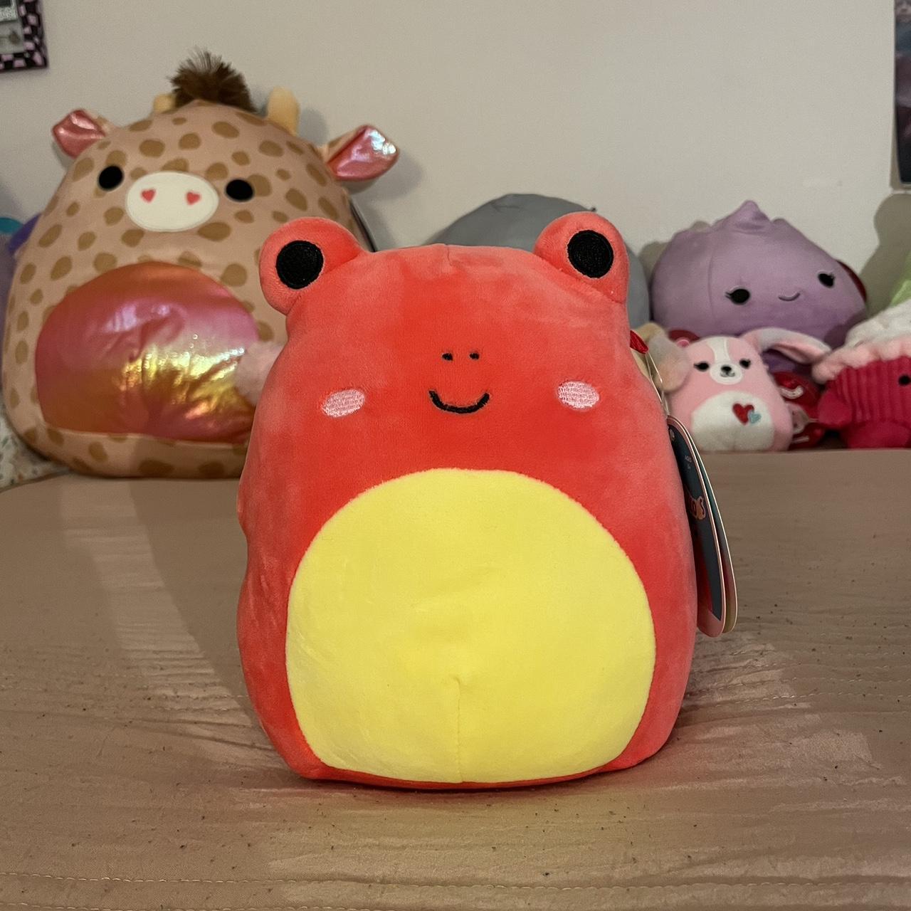 7.5in Obu The Red Frog 🐸 Squishmallow In Perfect - Depop