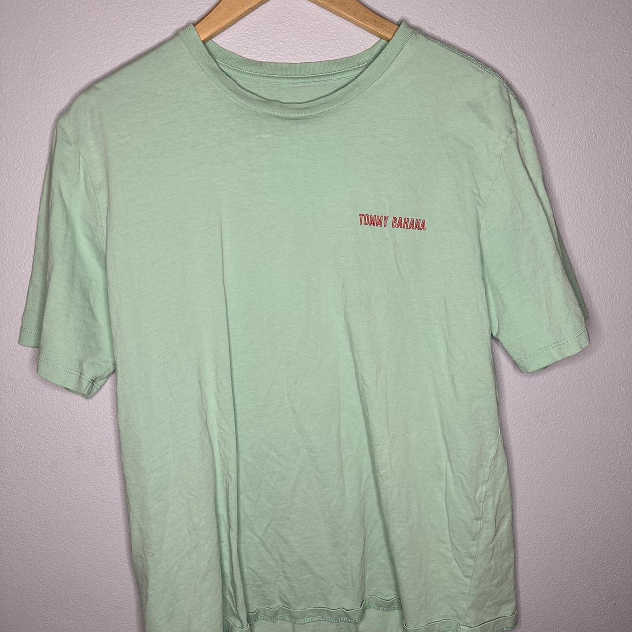 Tommy Bahama Men's Green T-shirt | Depop