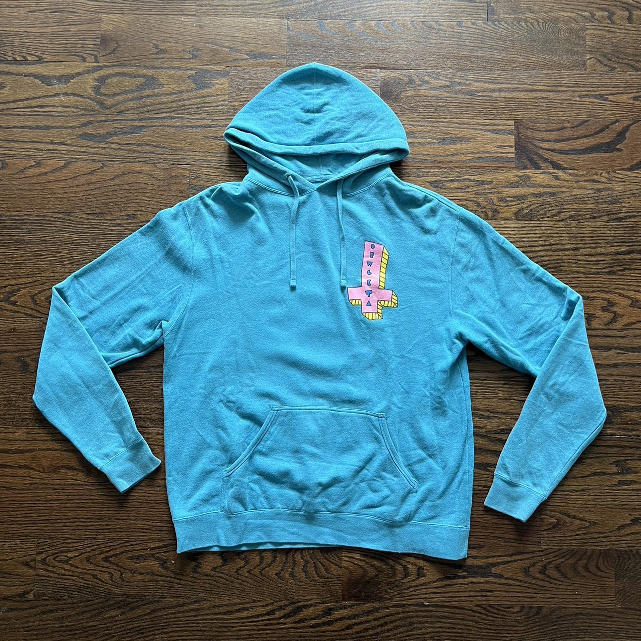 Odd Future Men s Hoodie Blue Pink XL