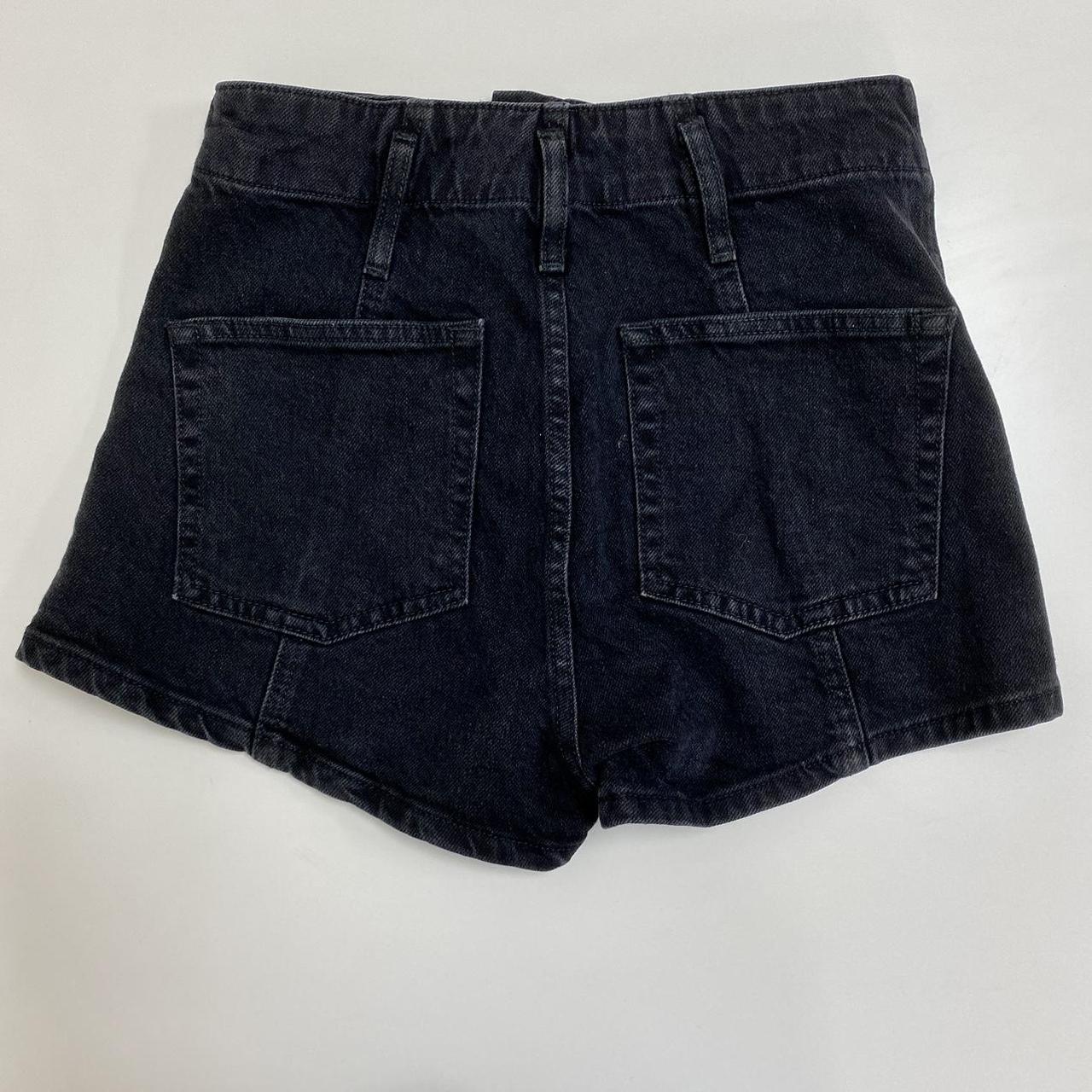 Reformation Eva Seamed High Rise Cheeky Jean Shorts