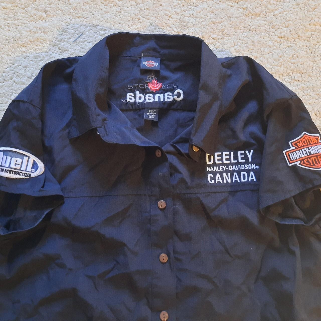 Harley Davidson Womens Button Up Shirt With Depop