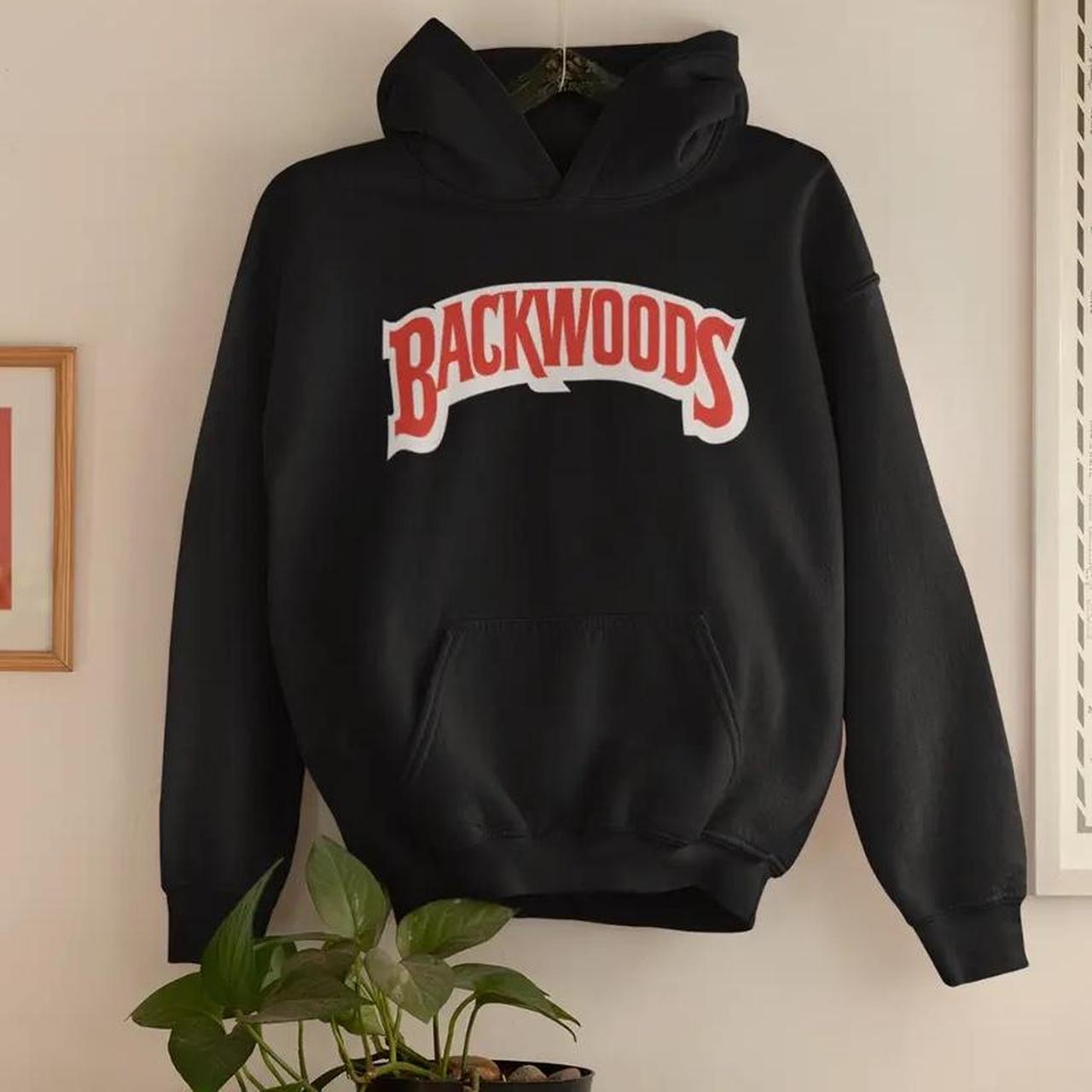 Backwood Hoodie Black 200GSM Depop