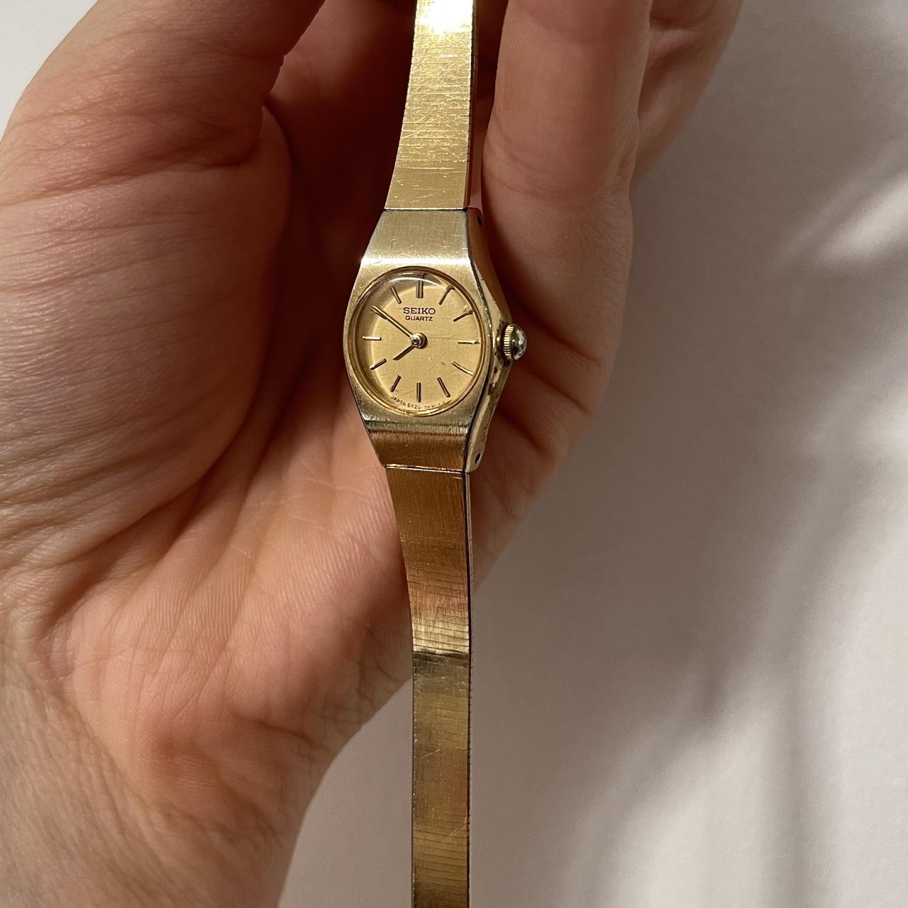 Vintage Minimal Seiko Quartz Women Wrist Watch Gold Depop 0701