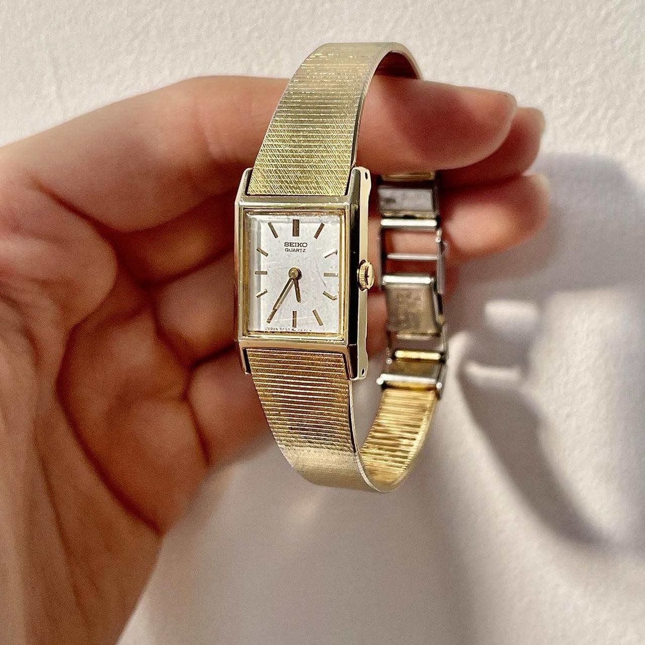 Vintage Seiko Quartz Women Wrist Watch Gold Plated Depop 5524