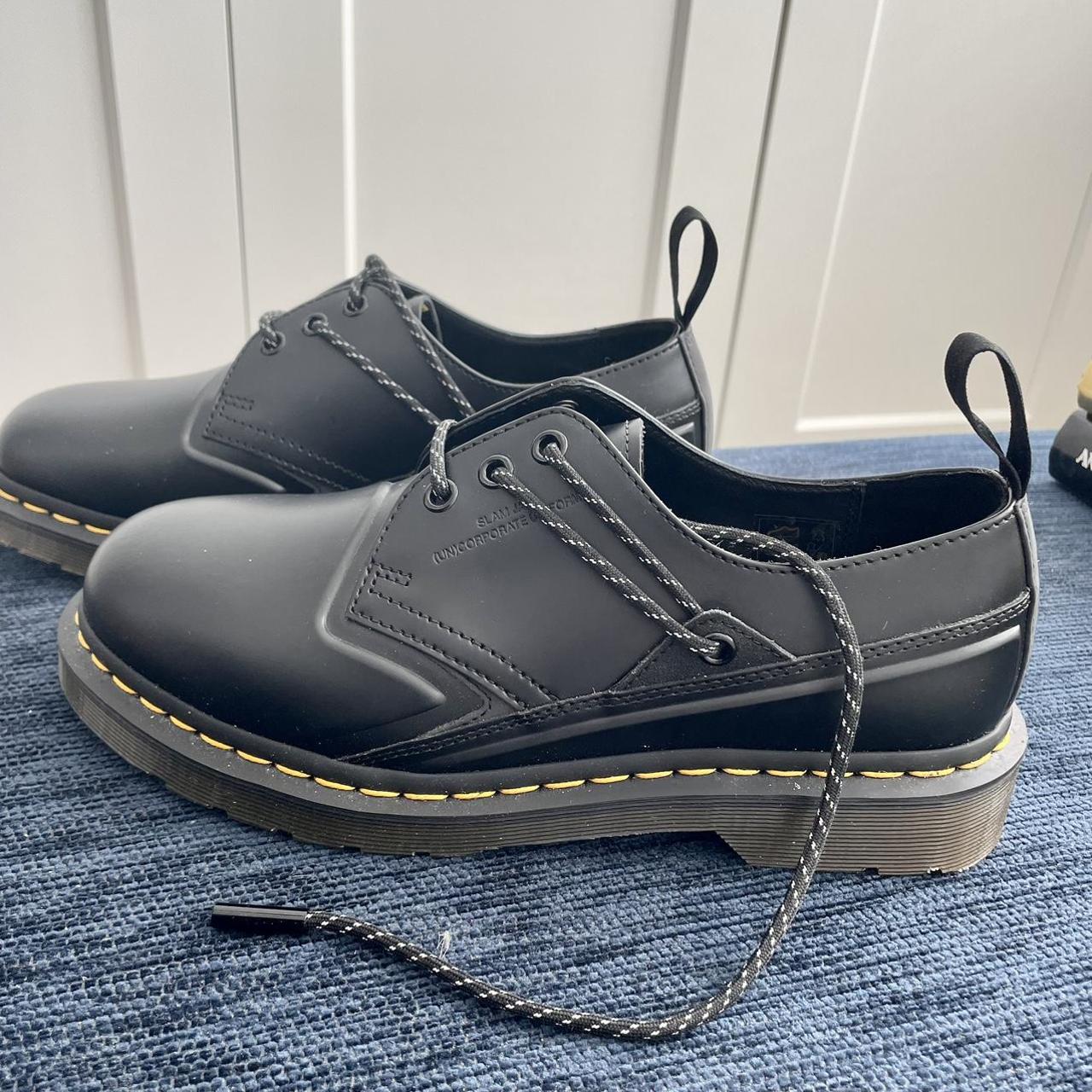 Dr. Martens x Slam Jam 1461 Leather Shoes Black Slam... - Depop