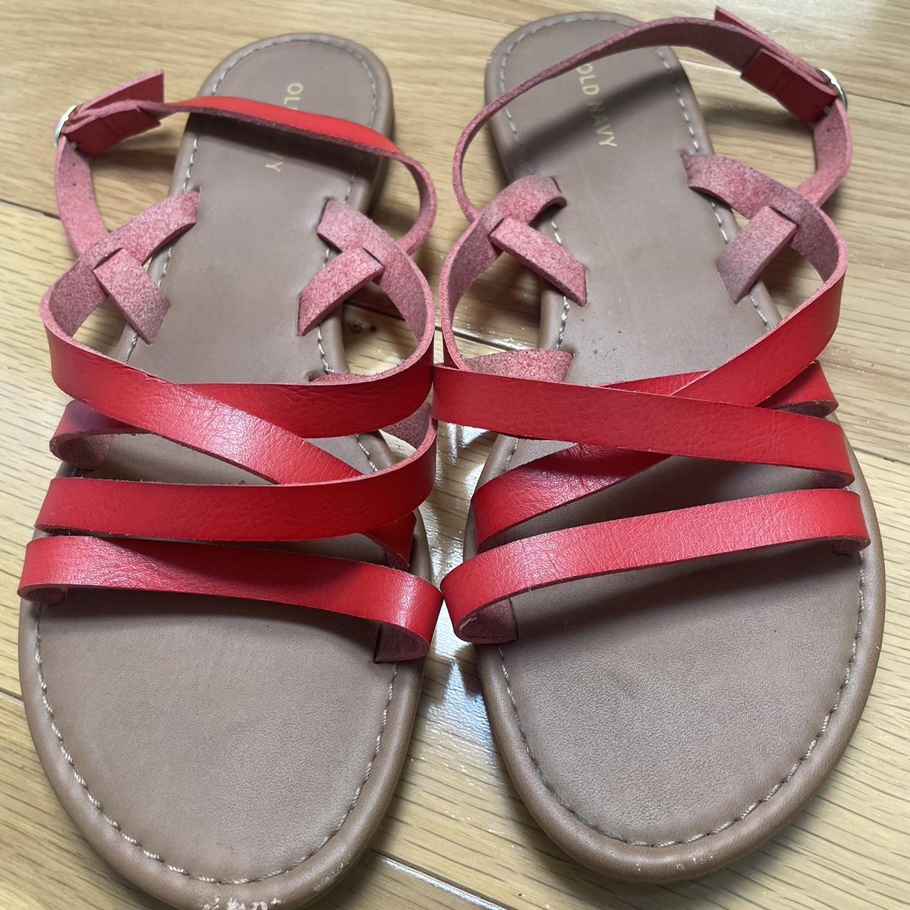 Red sandals deals old navy