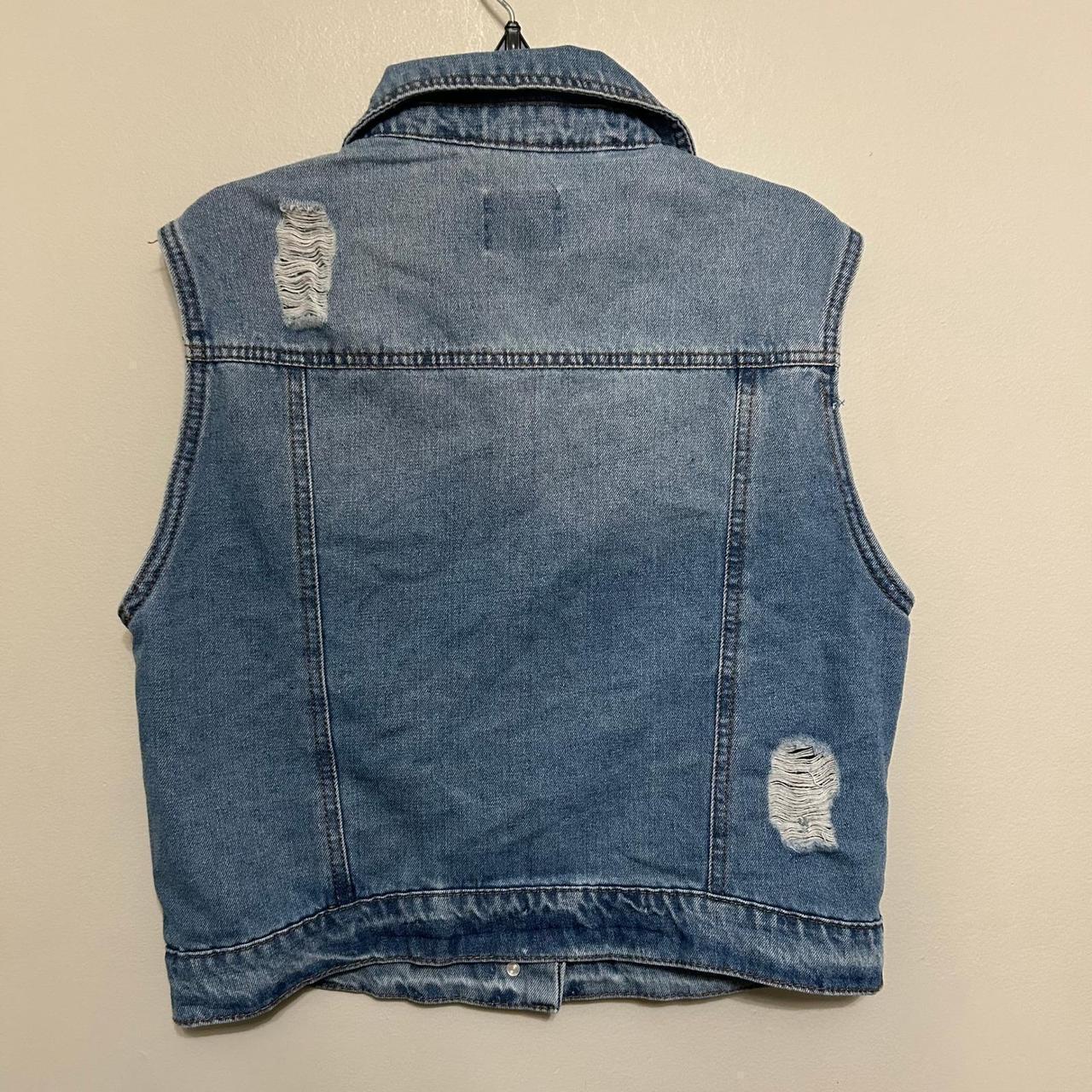 Preloved Women's Vest - Blue - M – Cisono Womens … - image 2