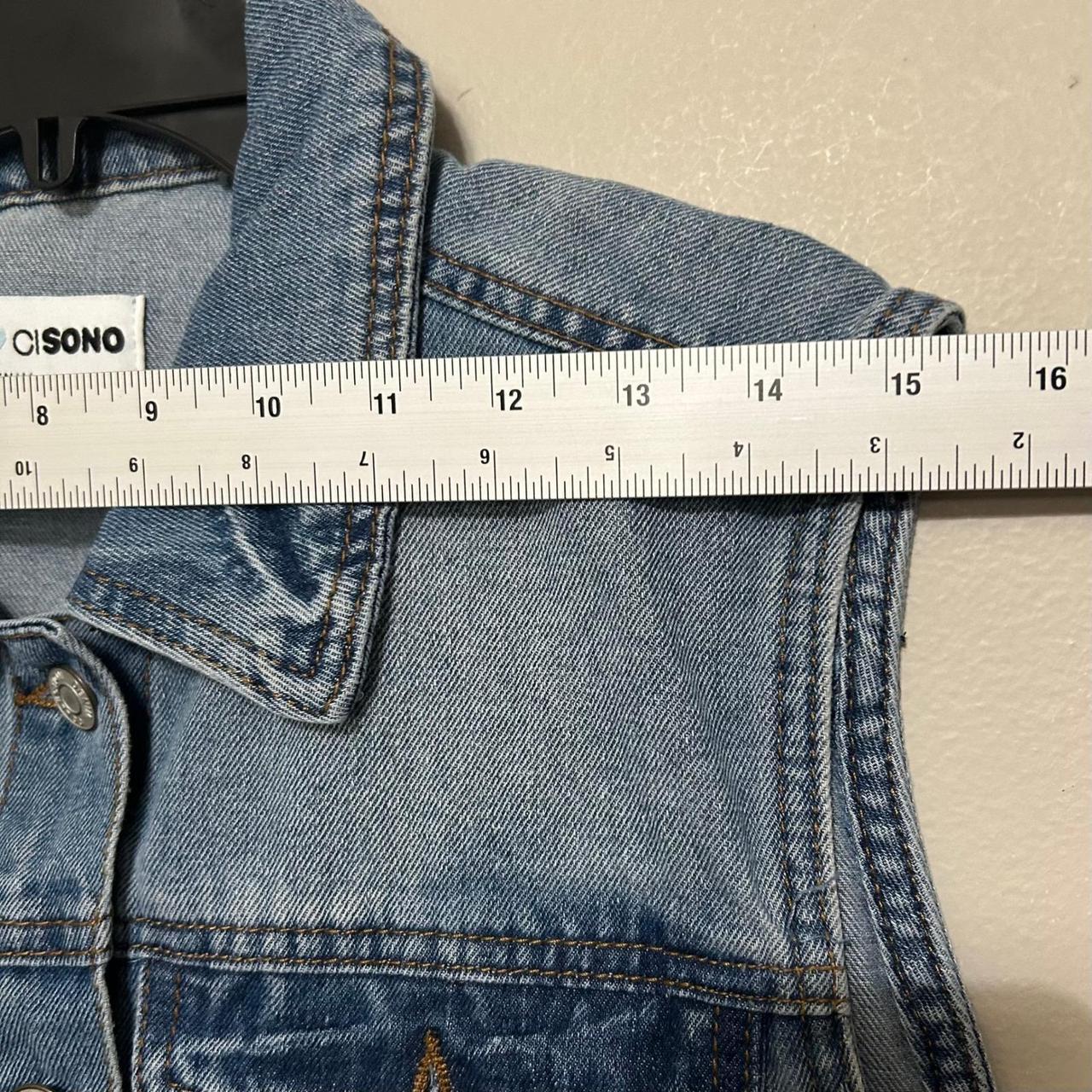 Preloved Women's Vest - Blue - M – Cisono Womens … - image 6