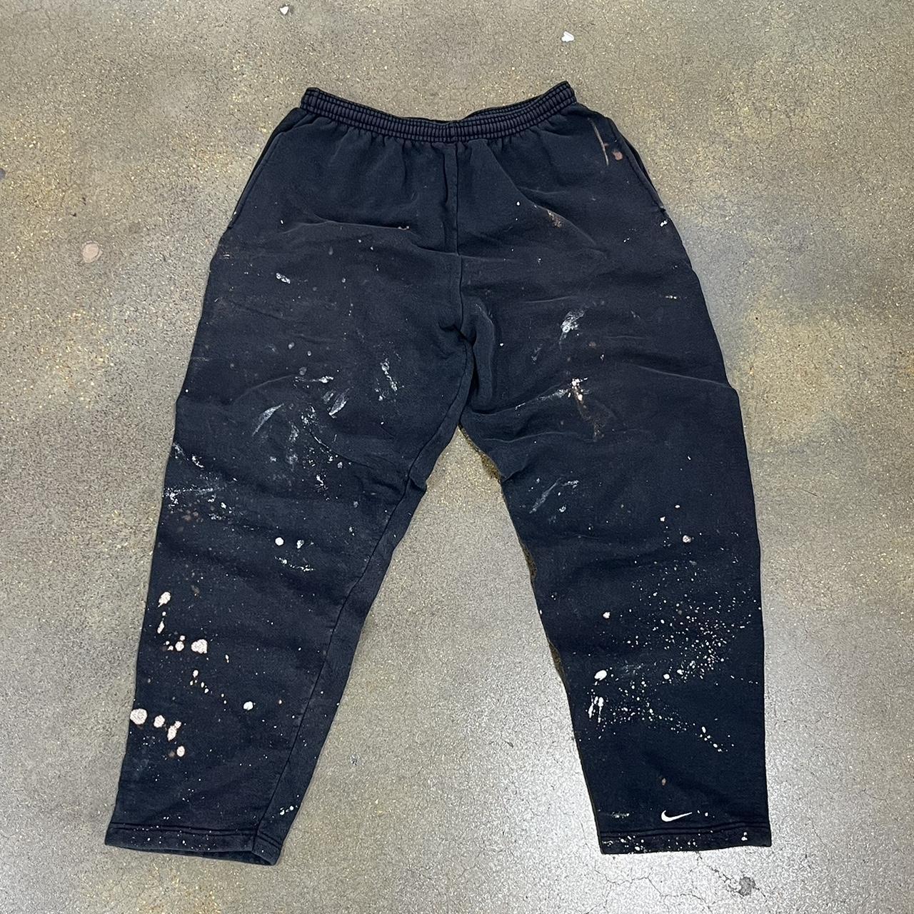 “Y2K Nike Paint Splatter Sweatpants Baggy fit and... Depop