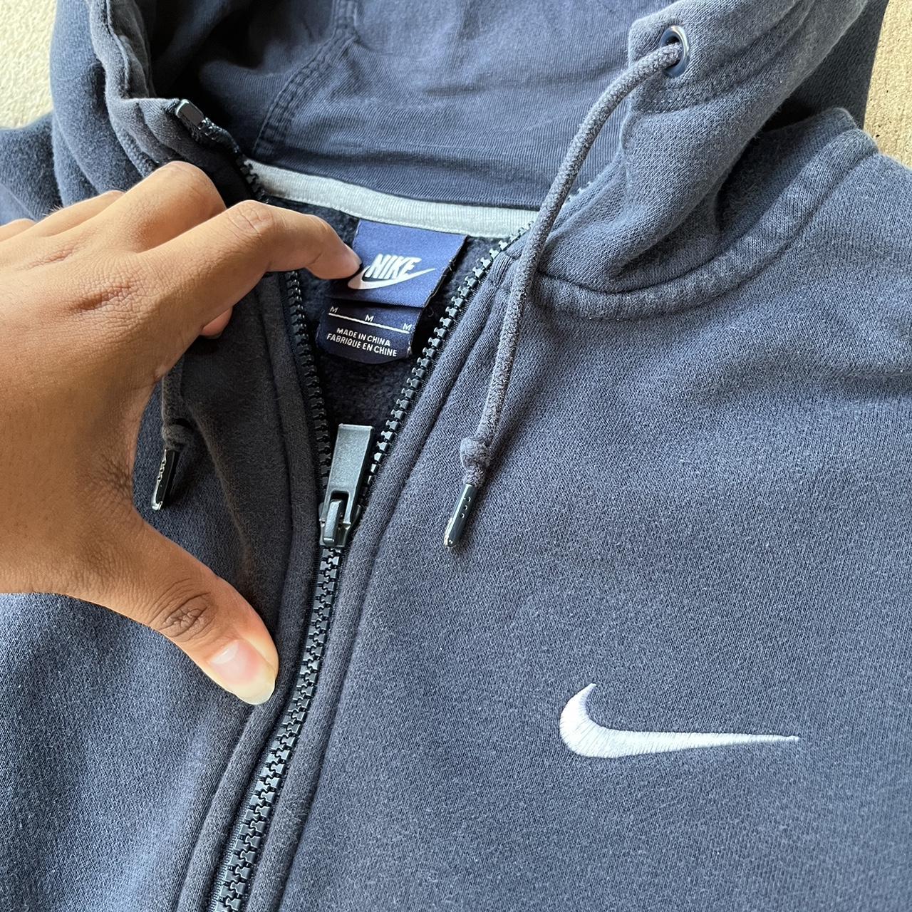 Nike Men's Navy Hoodie Depop