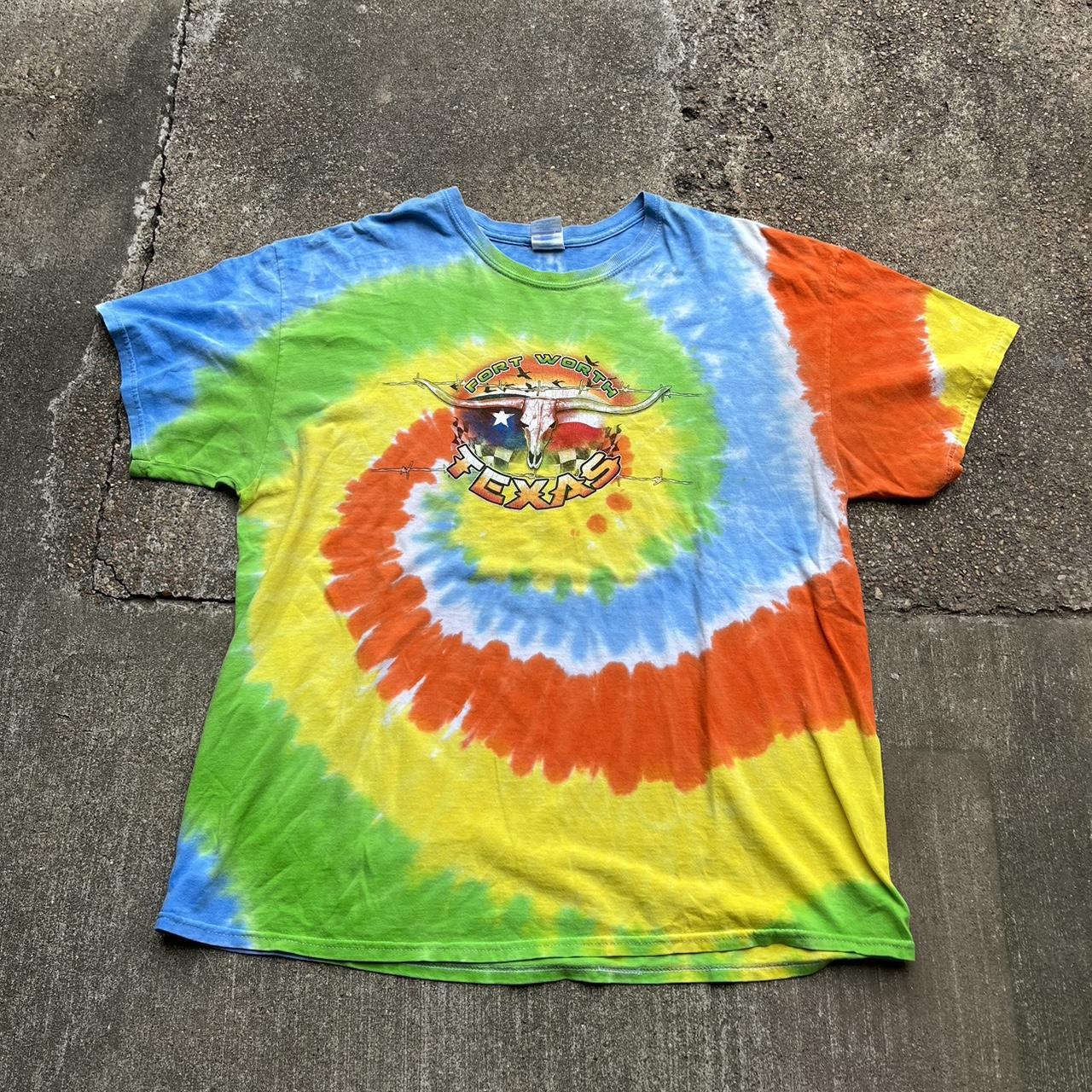 Tie Dye Racing Tee MEASUREMENTS PIT TO PIT:... - Depop