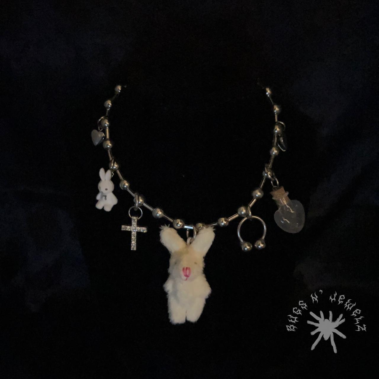 ♡BUNNY BLOODBATH CHOKER♡ ON HOLD DO NOT BUY NO... - Depop