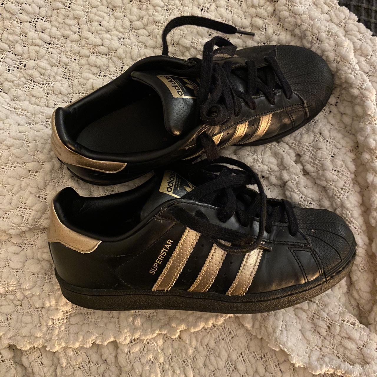 Black & Rosegold original ‘Adidas Superstars’ US... - Depop