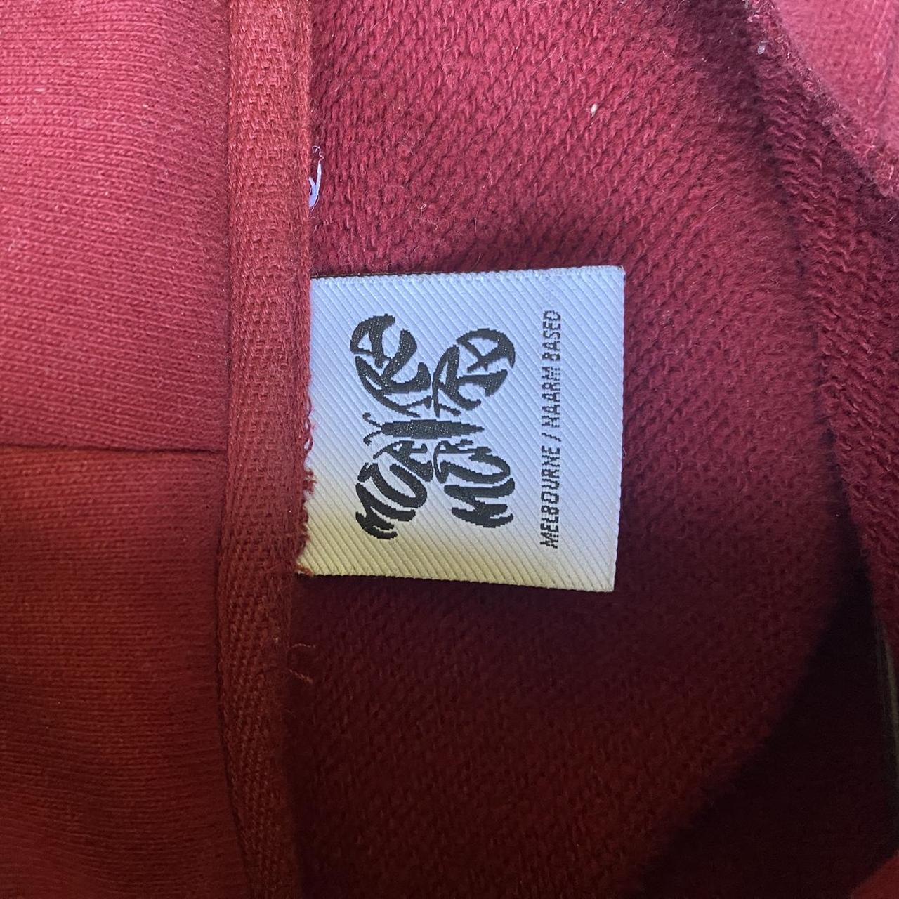 Maroon Mertra Mertra Hoodie No size on the tag but... - Depop