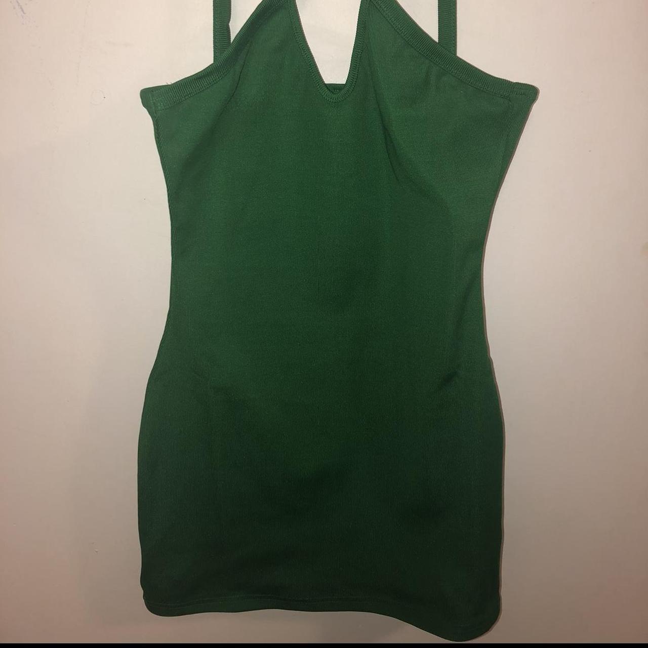 Green dress Pretty Little Thing Never worn, new... Depop
