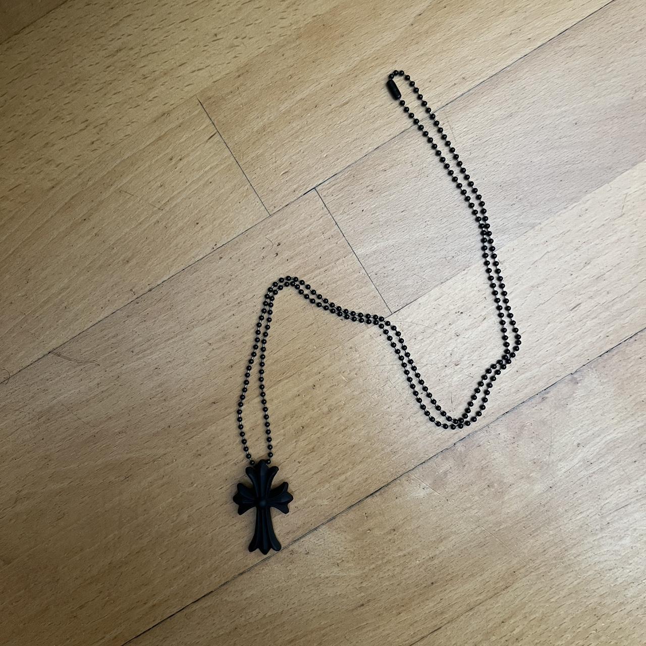 Chrome Hearts Black Silicone Necklace on sale