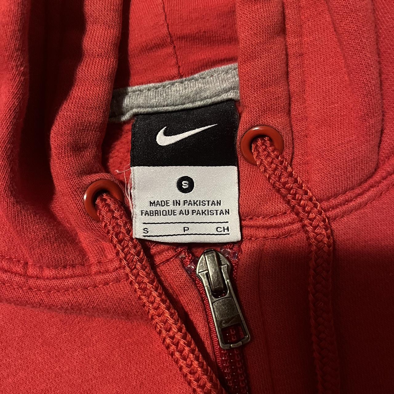 red nike zip up hoodie men's