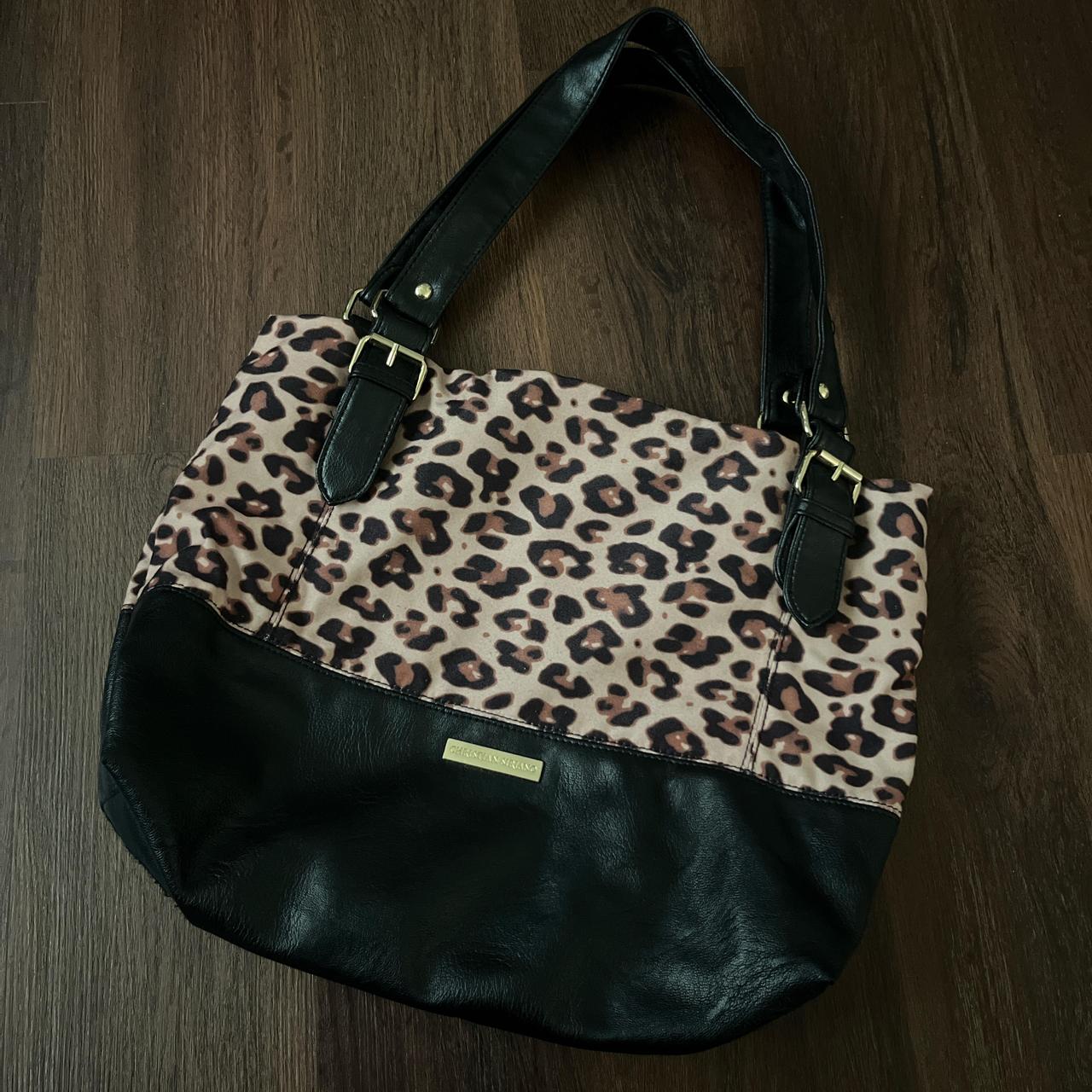vintage Leopard print purse by Christian Depop