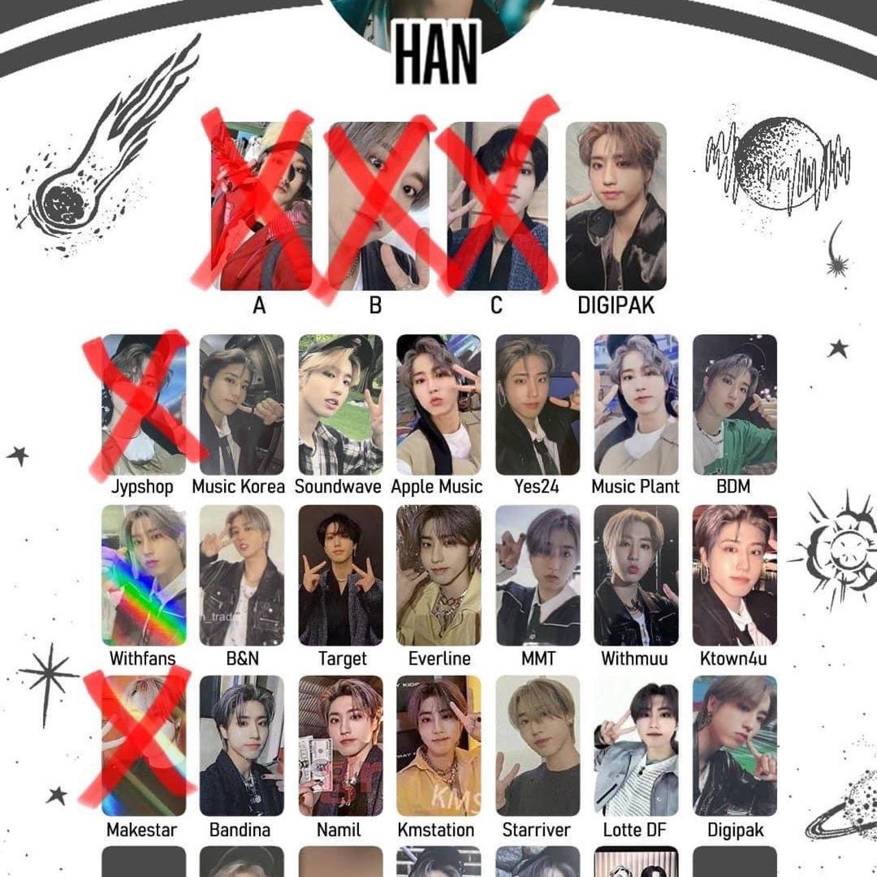 WTT stray kids photocards for Han... - Depop